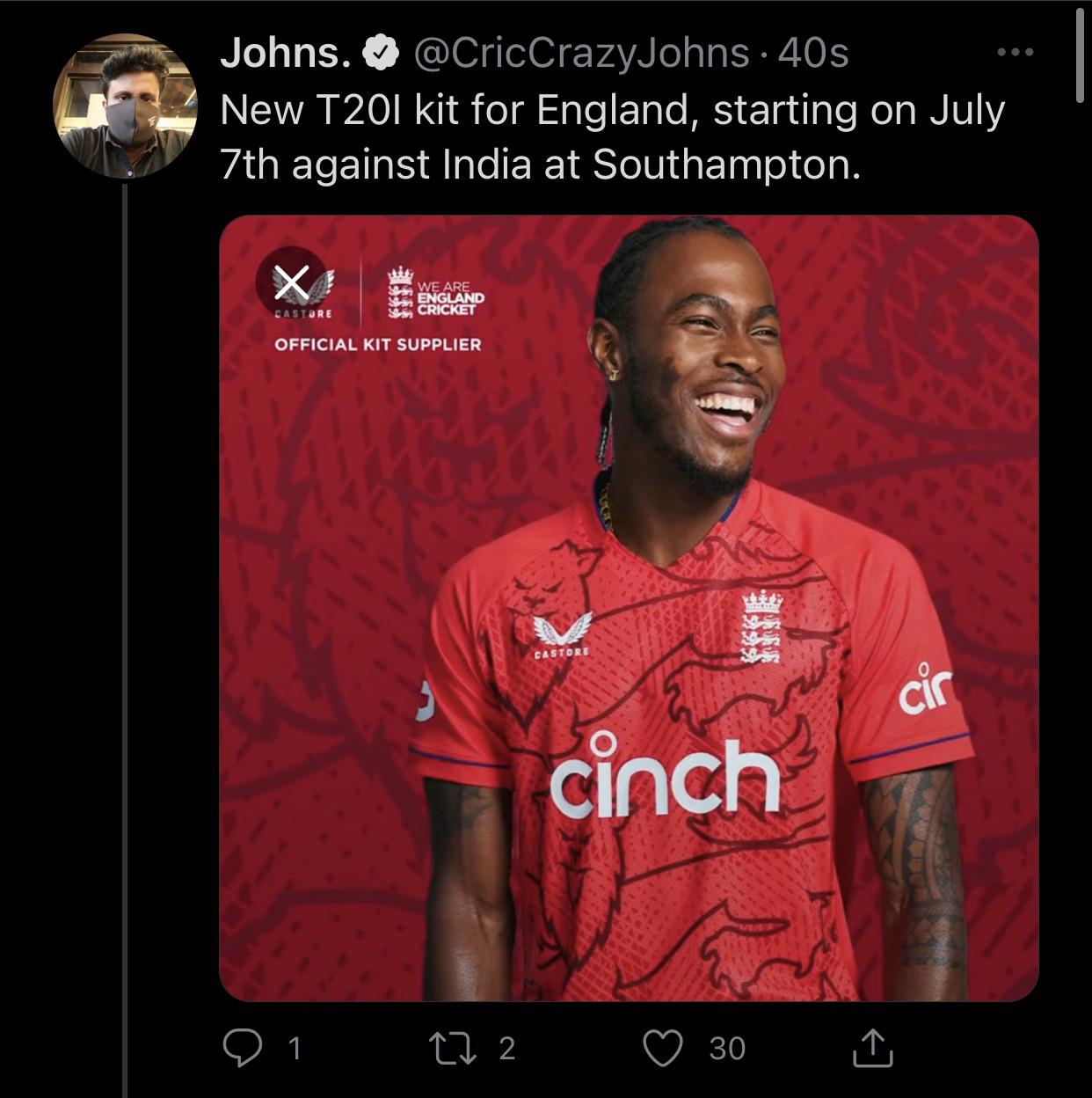 New T20I kit for England r/Cricket