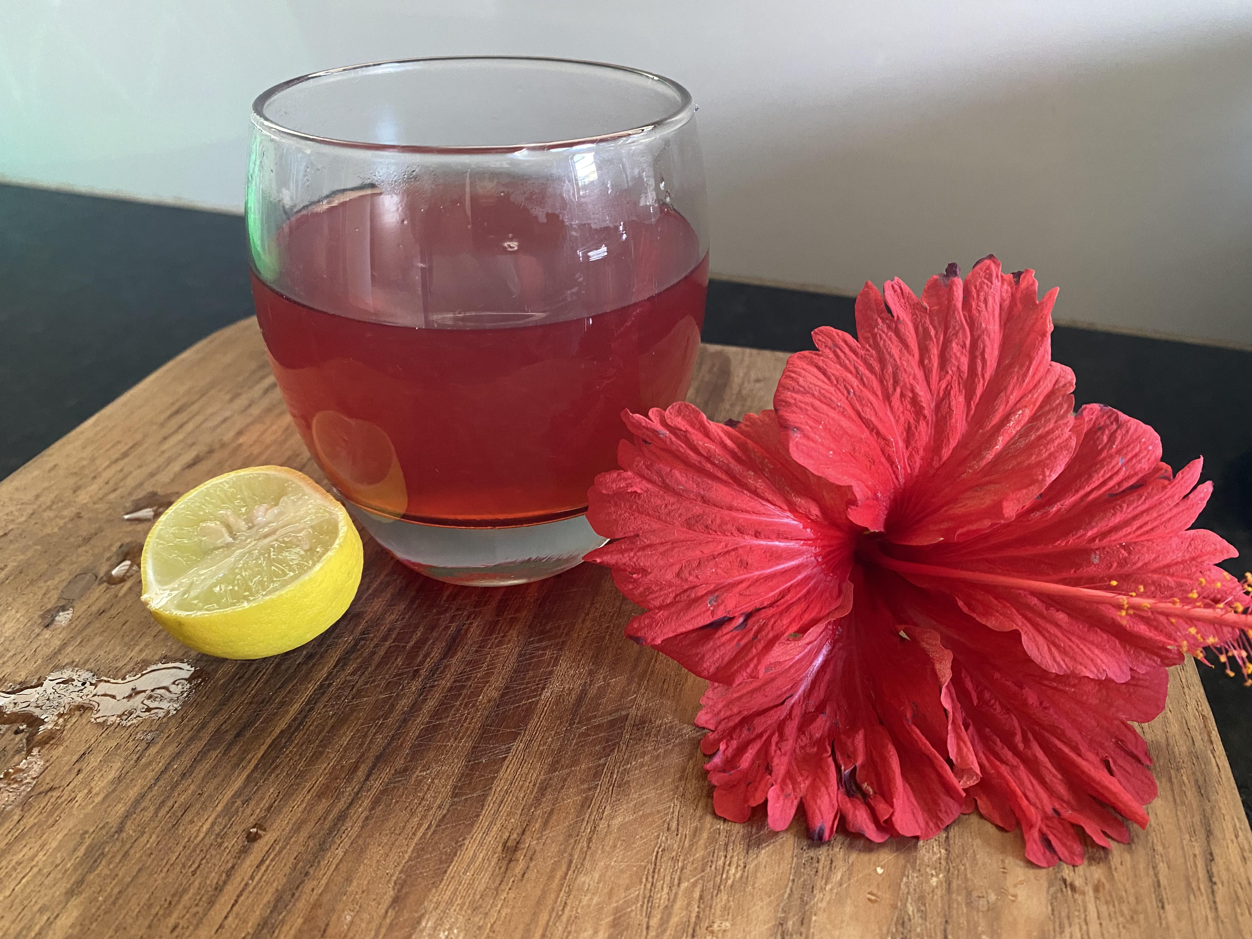 First post here. Made tea from fresh Hibiscus flower r/Hibiscus