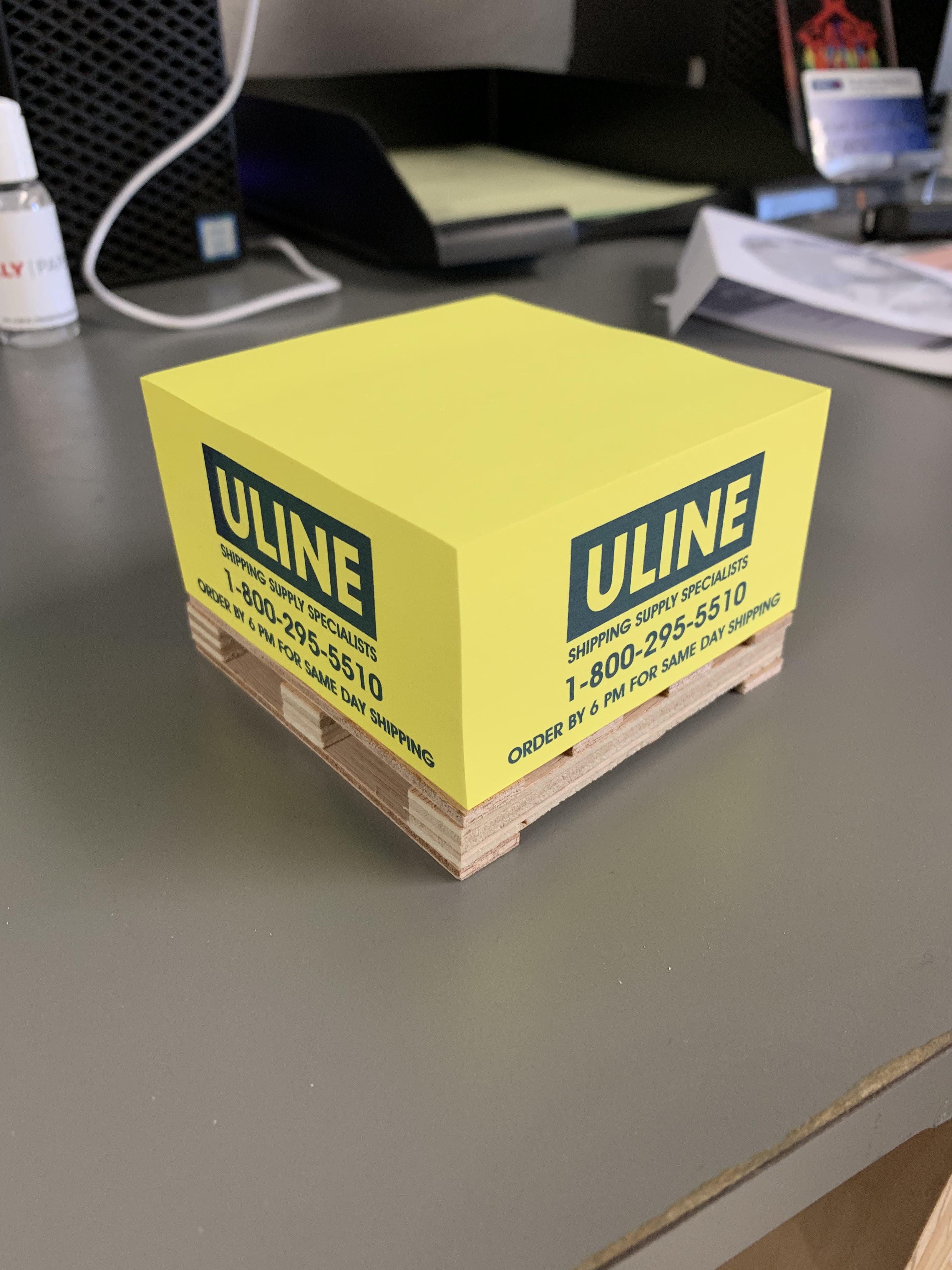 ULine makes sticky note pads that look like pallets r/mildlyinteresting