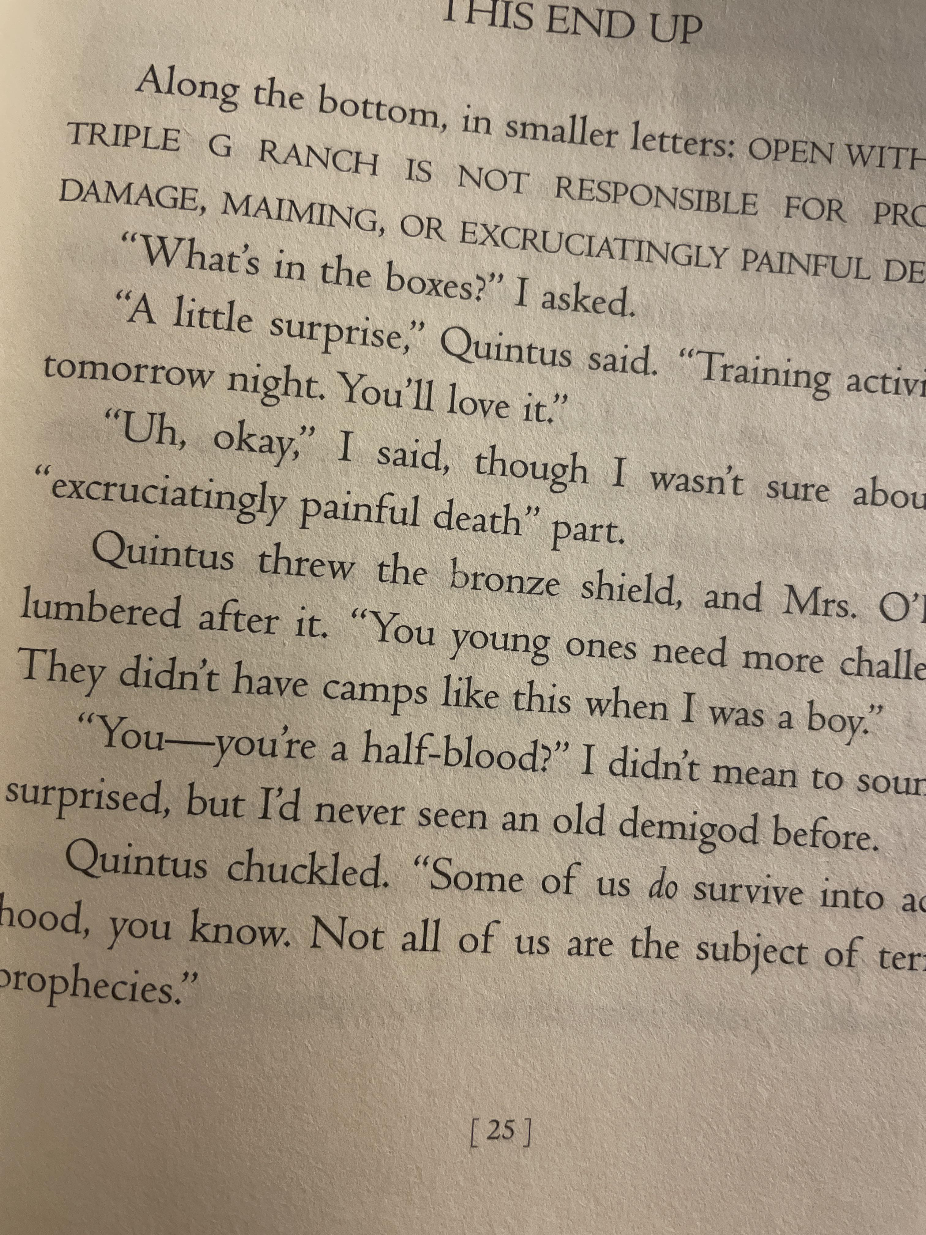 Quintus/Daedalus slips up and reveals he isn’t who he says he is the