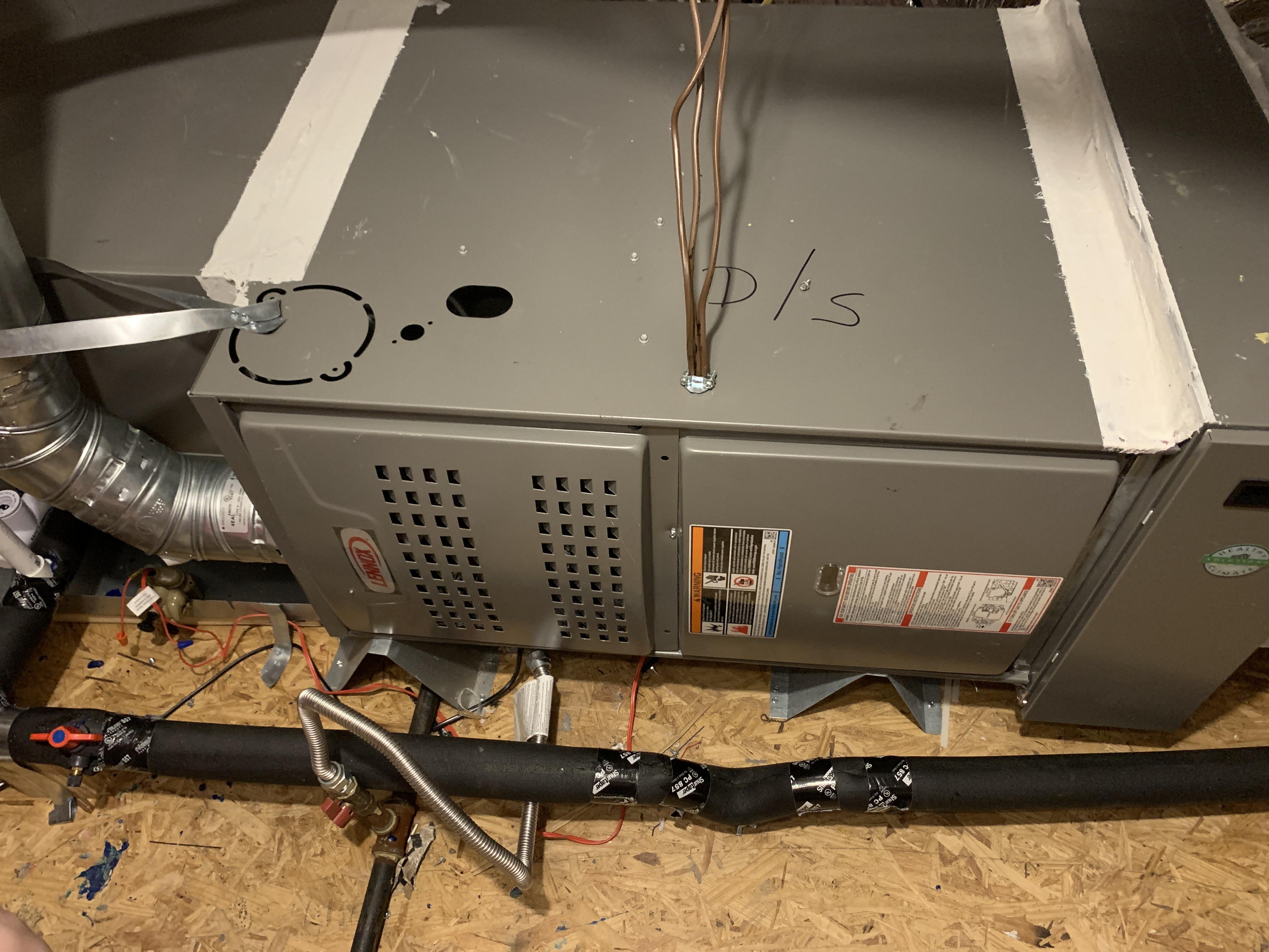 This is The downstairs unit. There is is no air blowing out of the