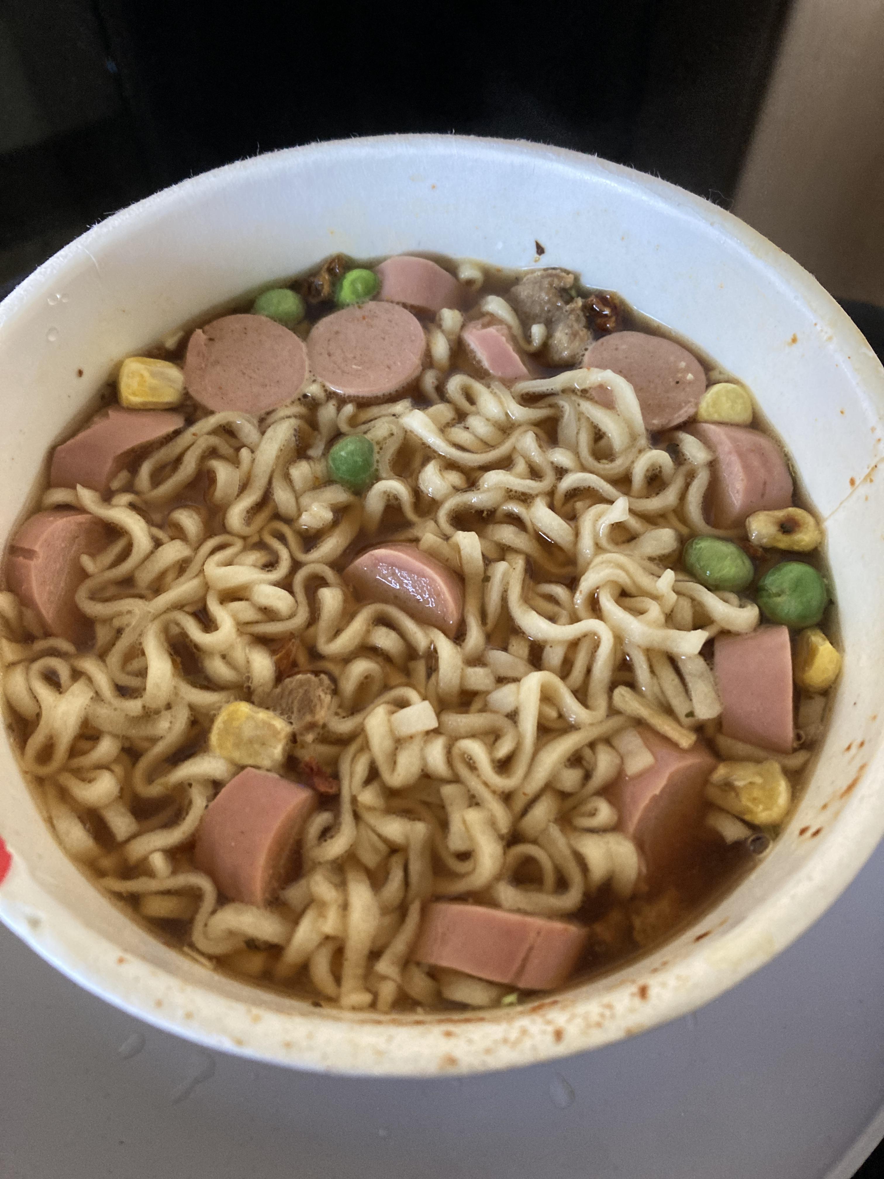 Vienna sausages and ramen r/shittyfoodporn