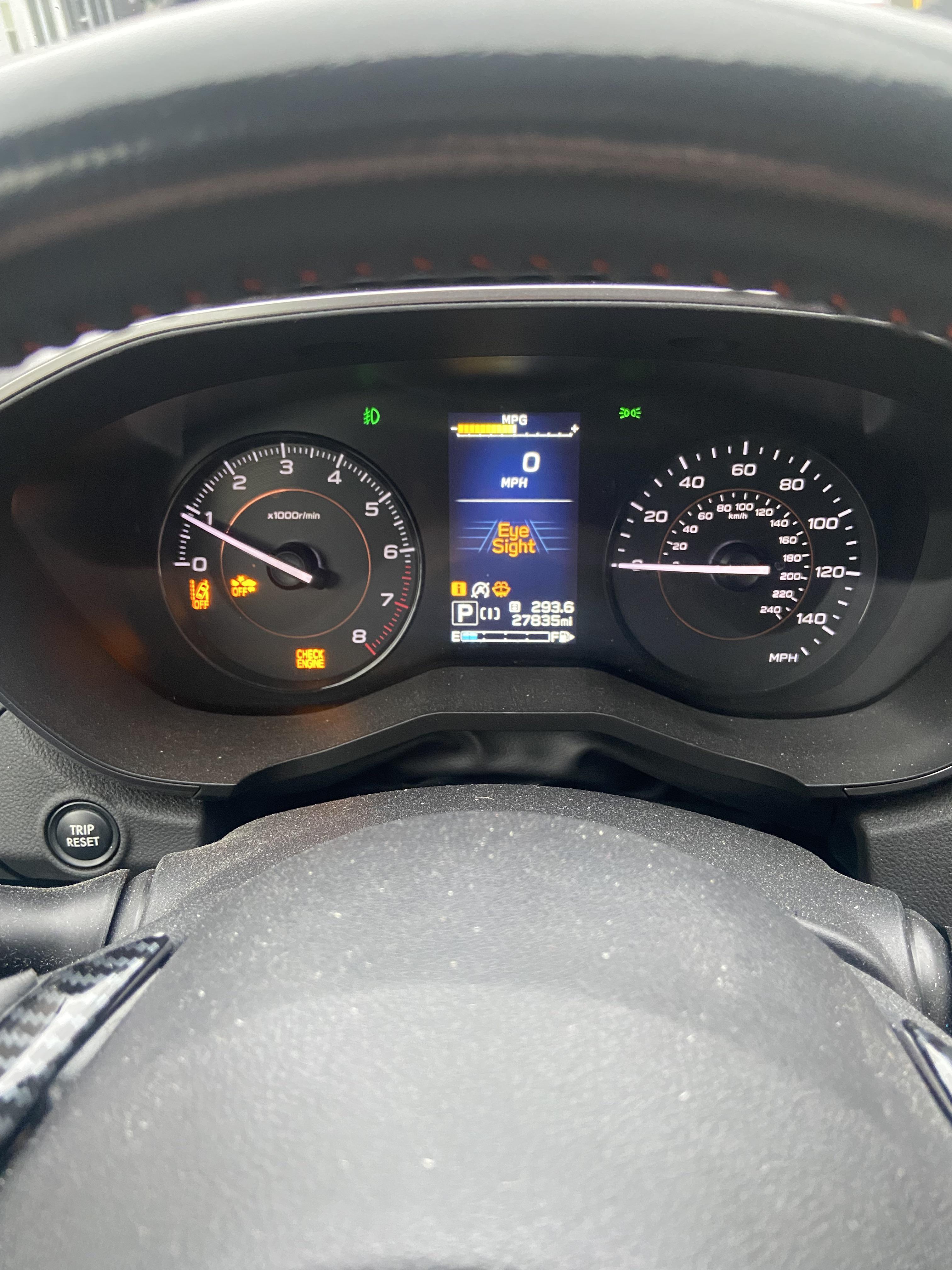 Check engine light randomly came on this morning and turned the rest of