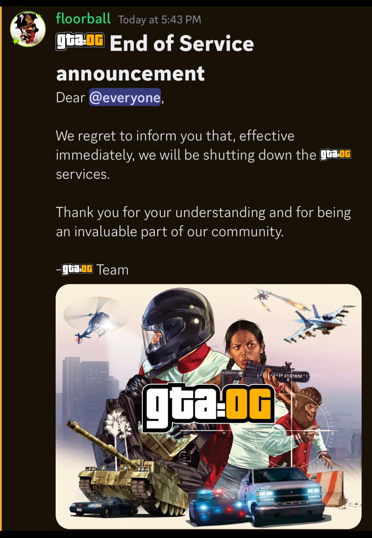 GTAOG has shut down r/ps3homebrew
