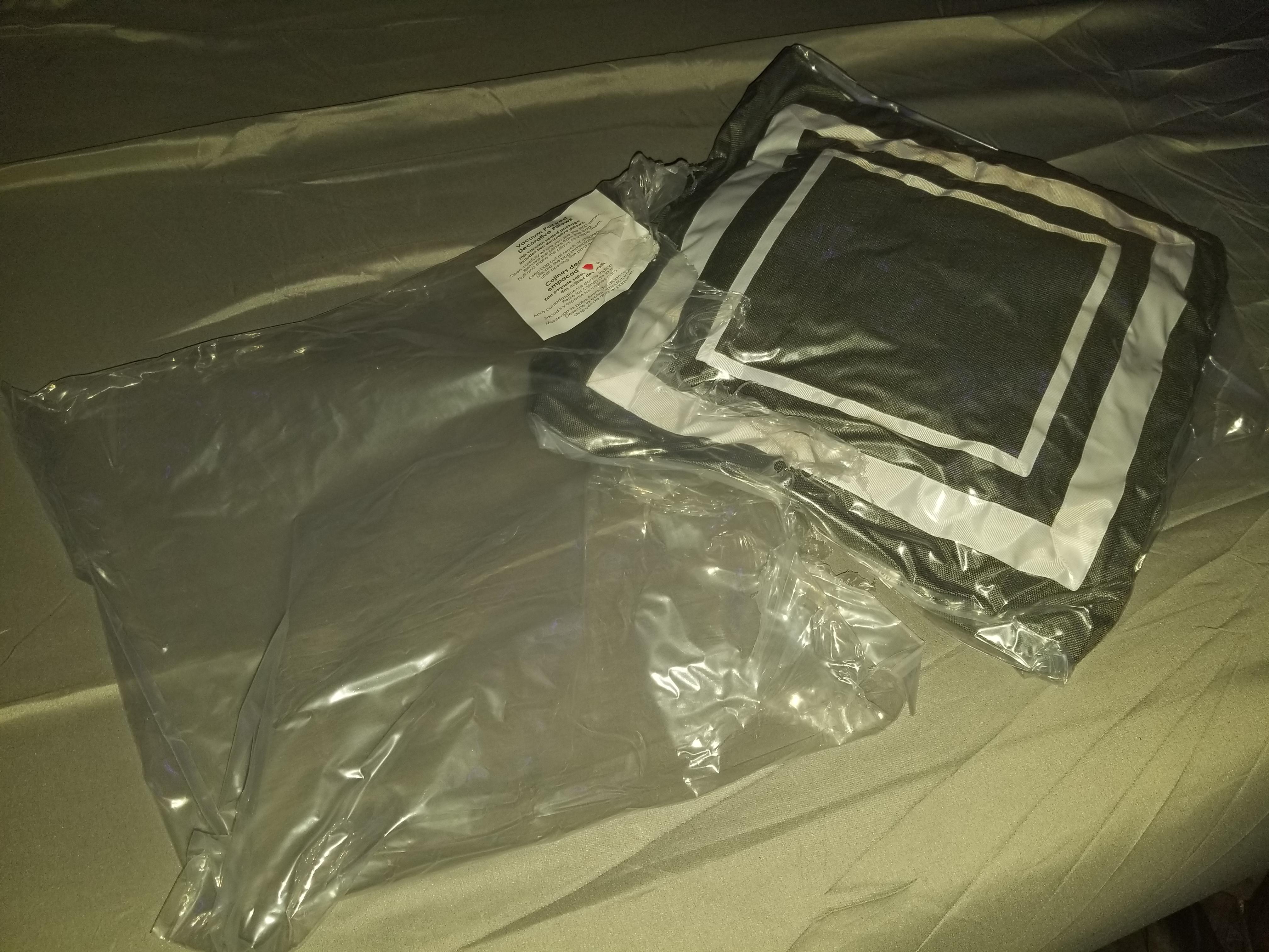 The vacuumed sealed pillow was inside this vacuum sealed bag... r