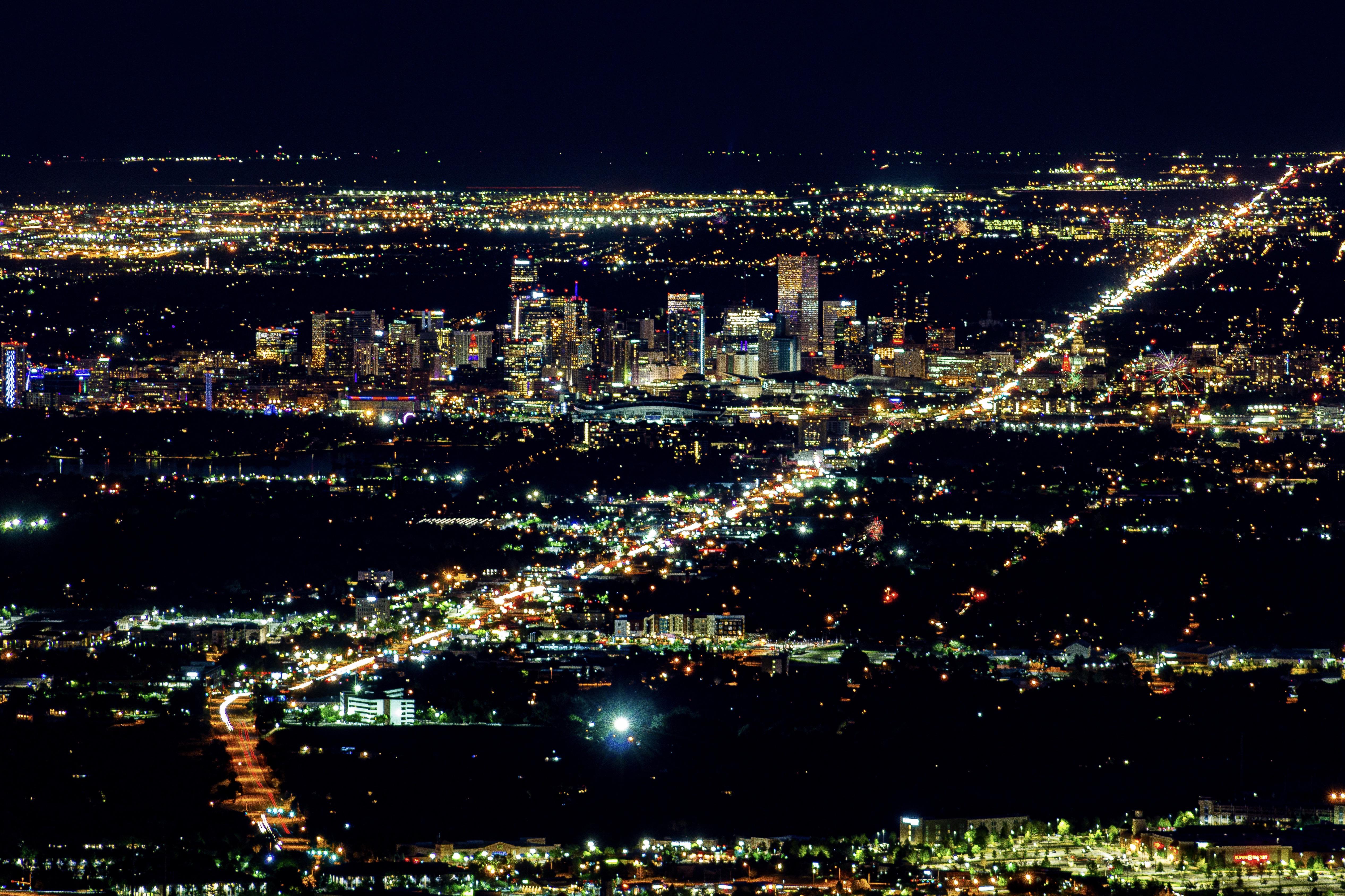 Downtown Denver shot all the way from Lookout Mountain. 📸 r/Denver