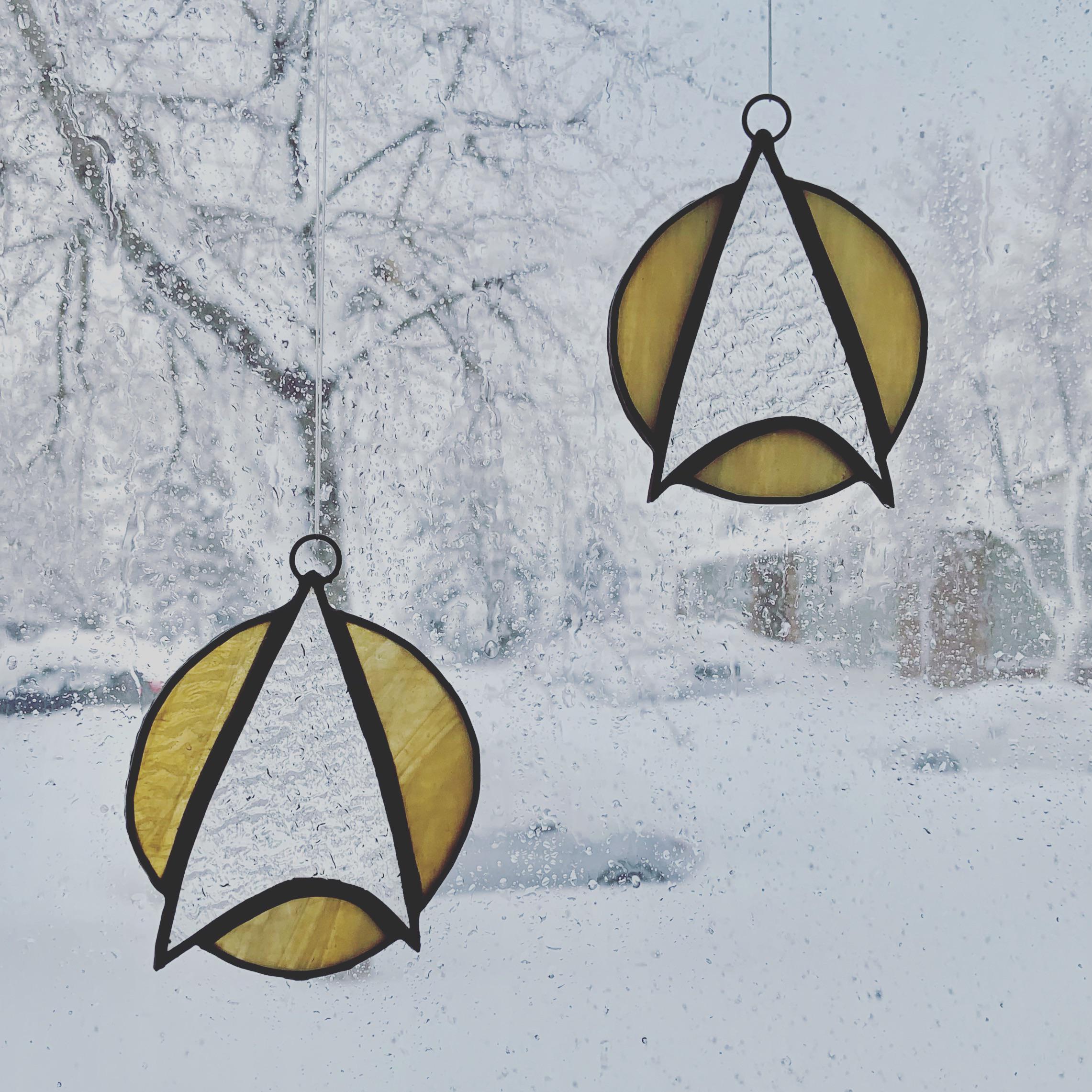 Star Trek Suncatchers fun project for a snowy day r/StainedGlass