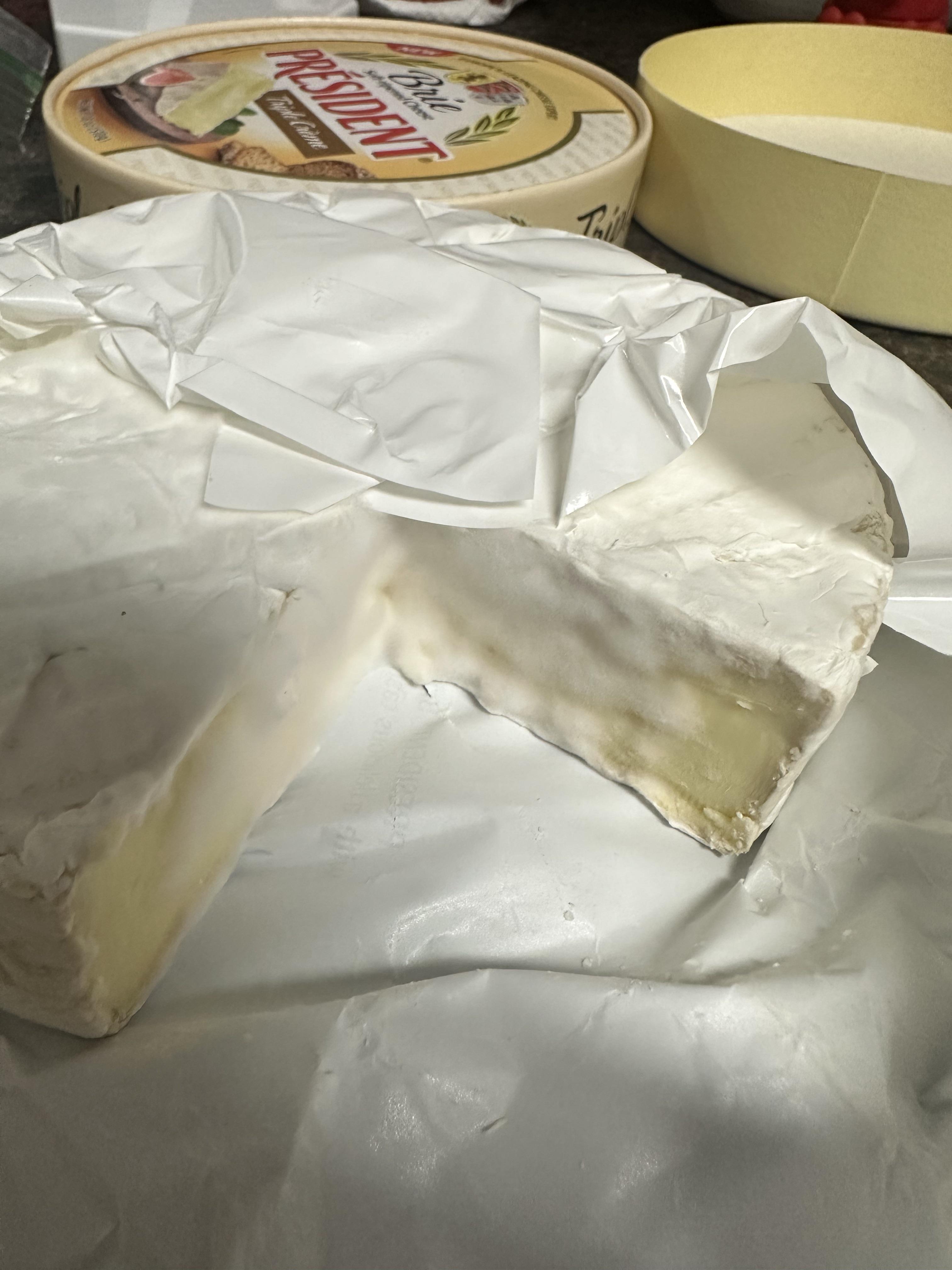 Brie grew white fuzzy mold r/Cheese