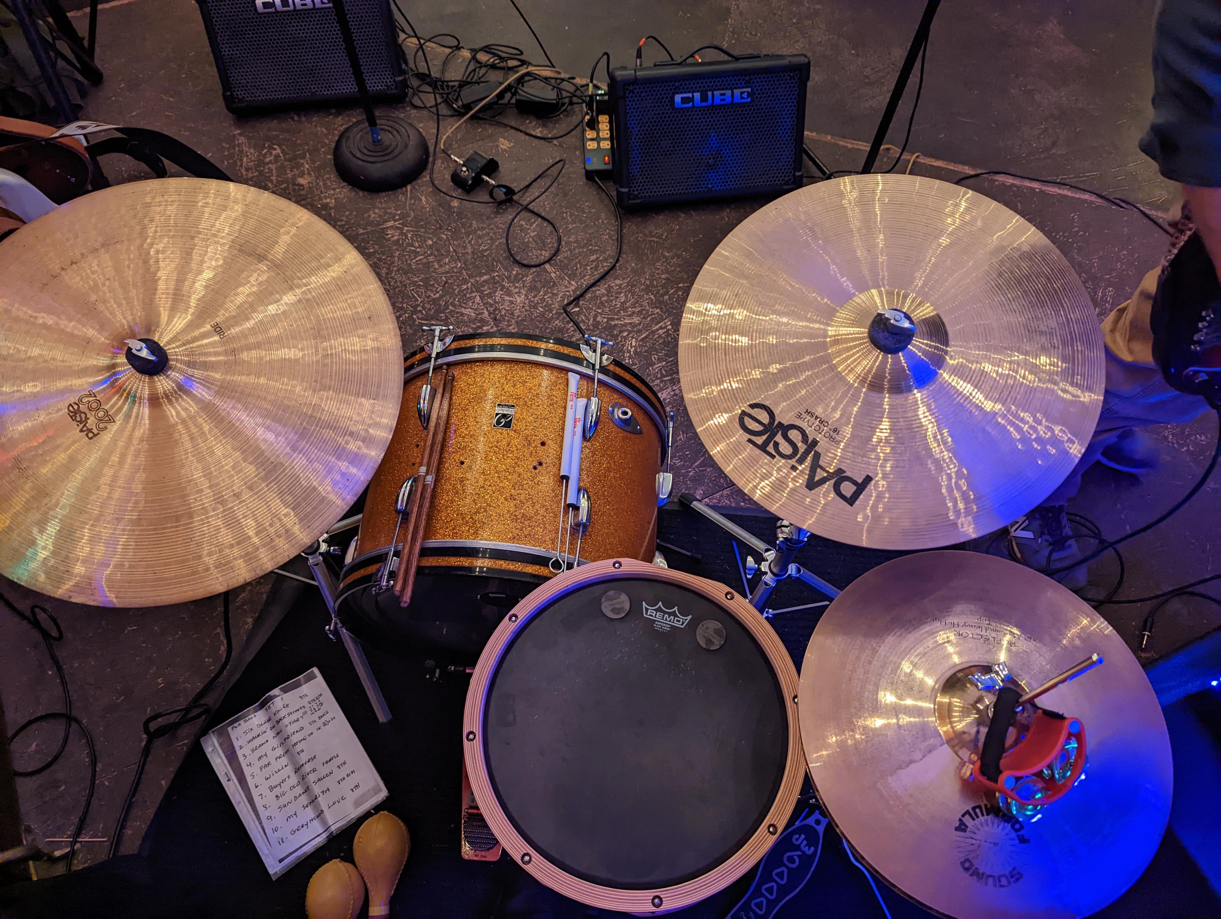 I played my millionth bar gig last night......60's DrumMate MIJ kick