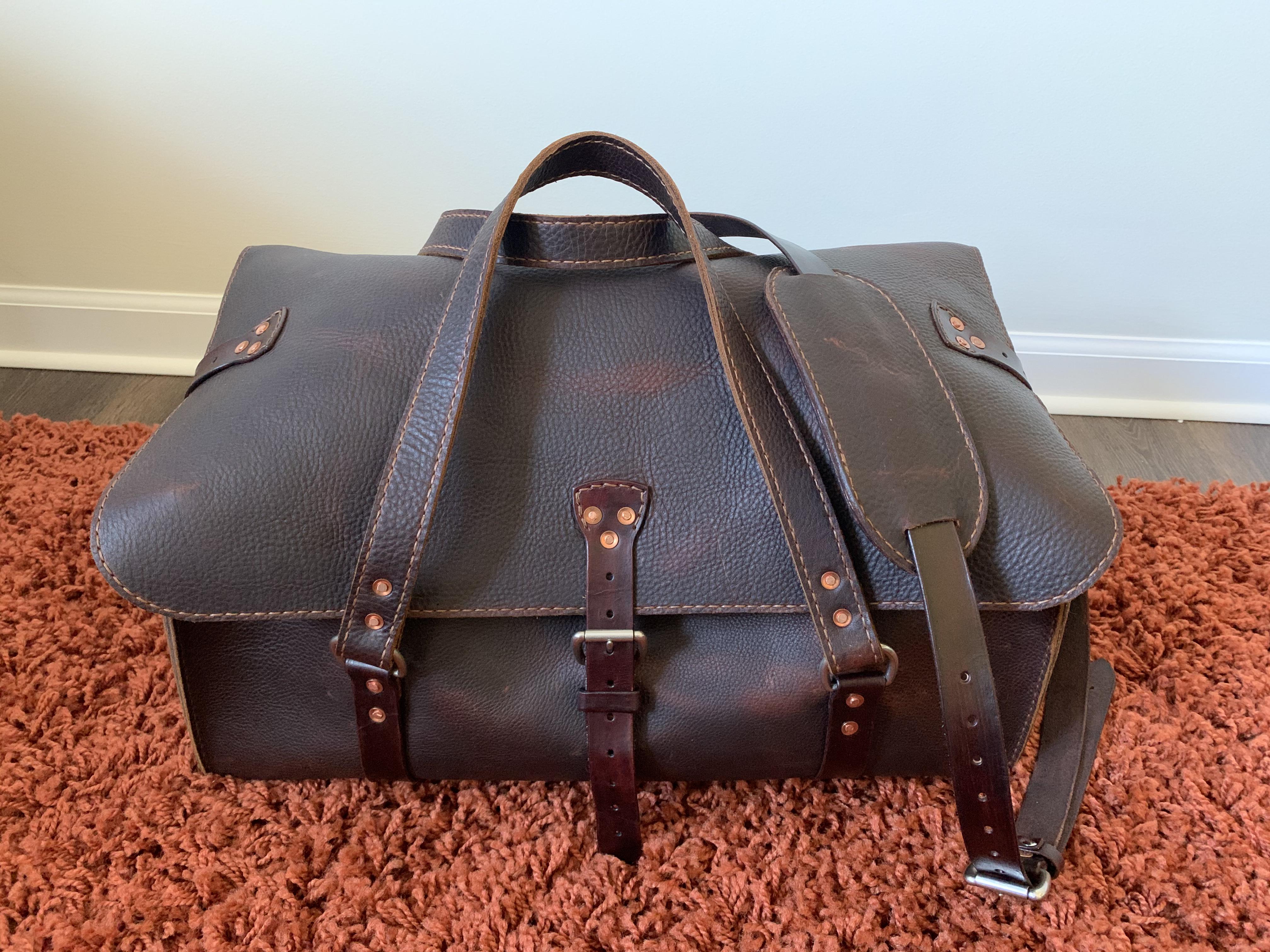 Just finished a Saddleback Baby Beast “clone” Weekender Duffle Bag. r