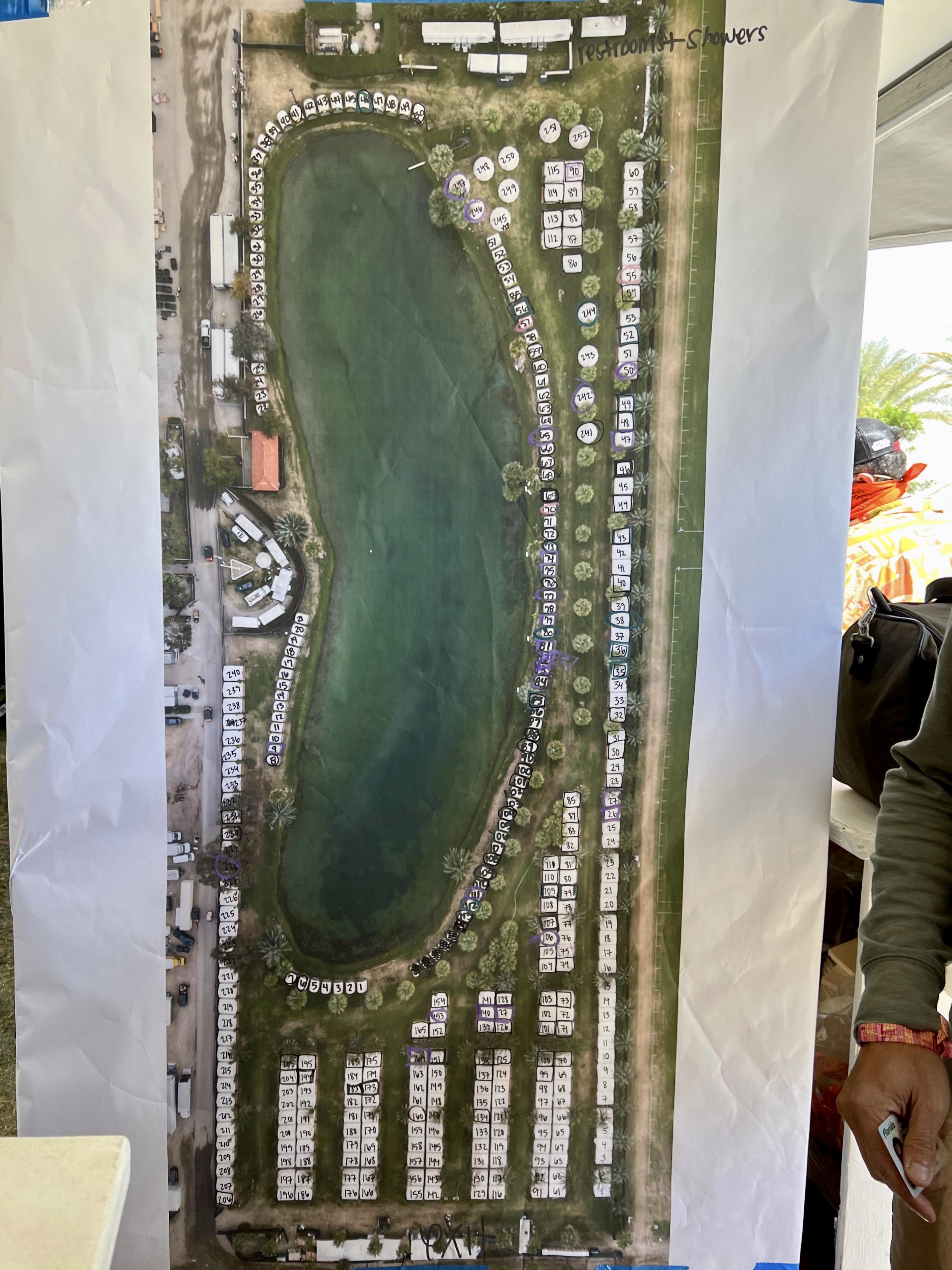 El Dorado Lake Camping Map