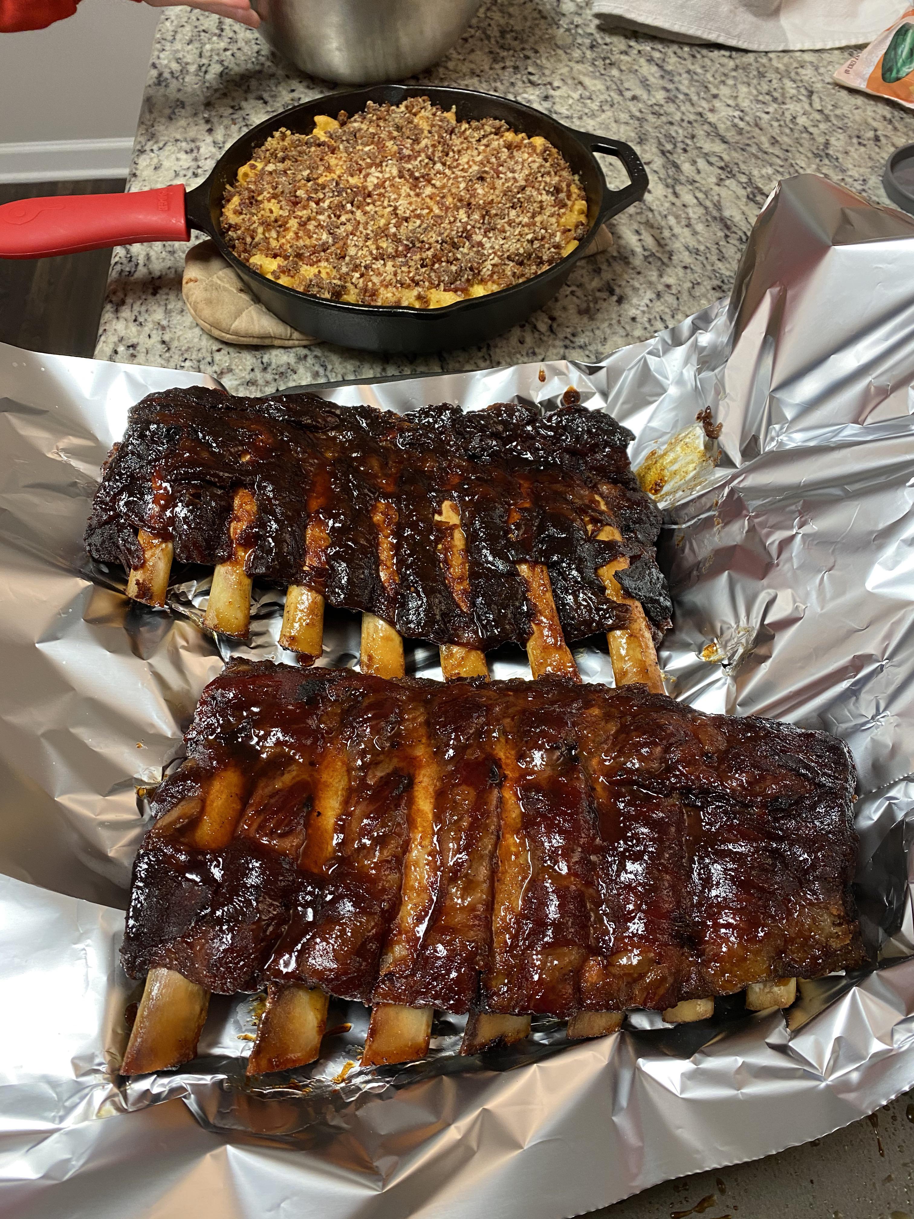 First time using my new pellet smoker, first time doing beef ribs