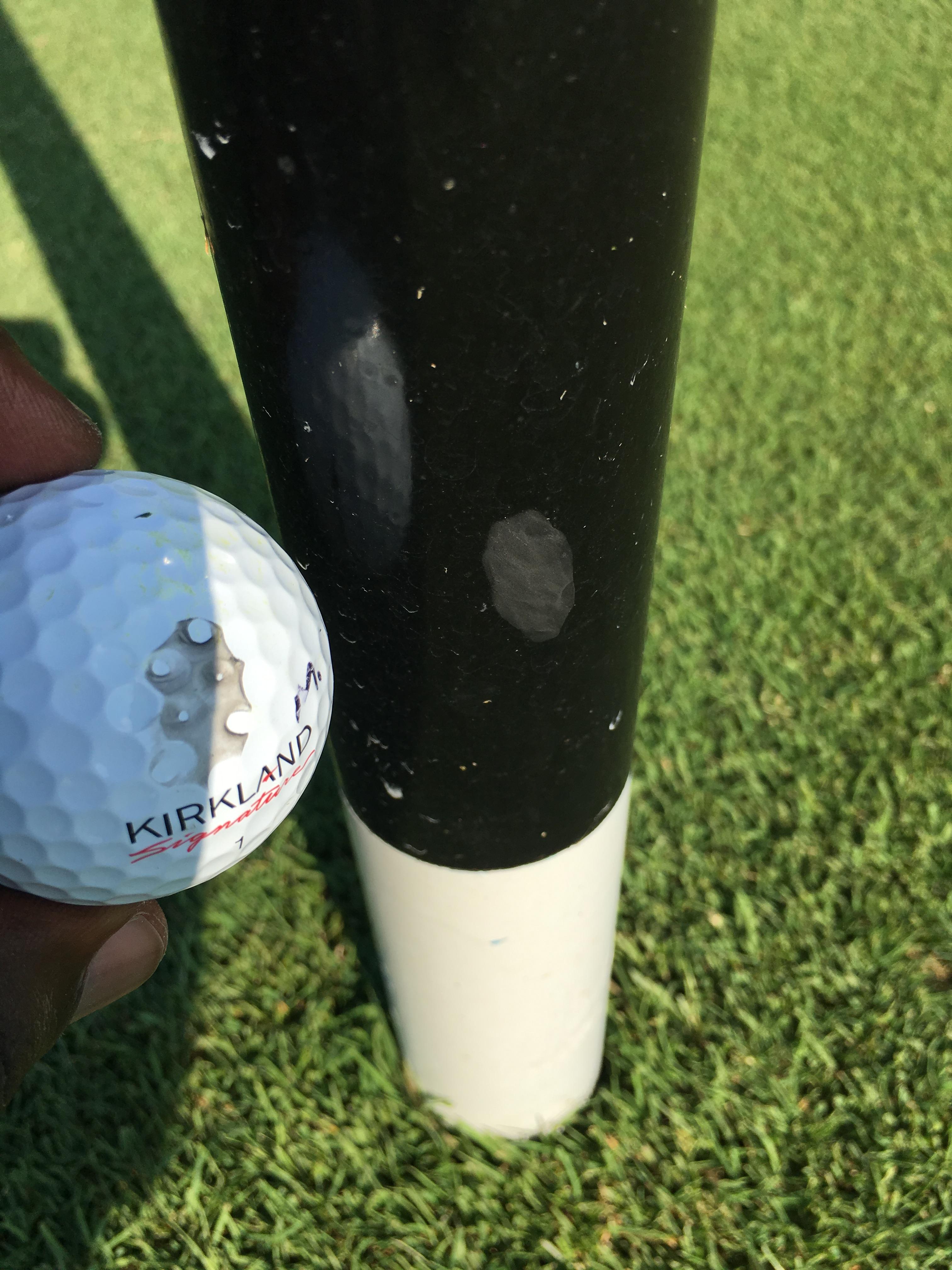 Tee shot hit the 150 yard marker. With a KSig no less. Hole 12