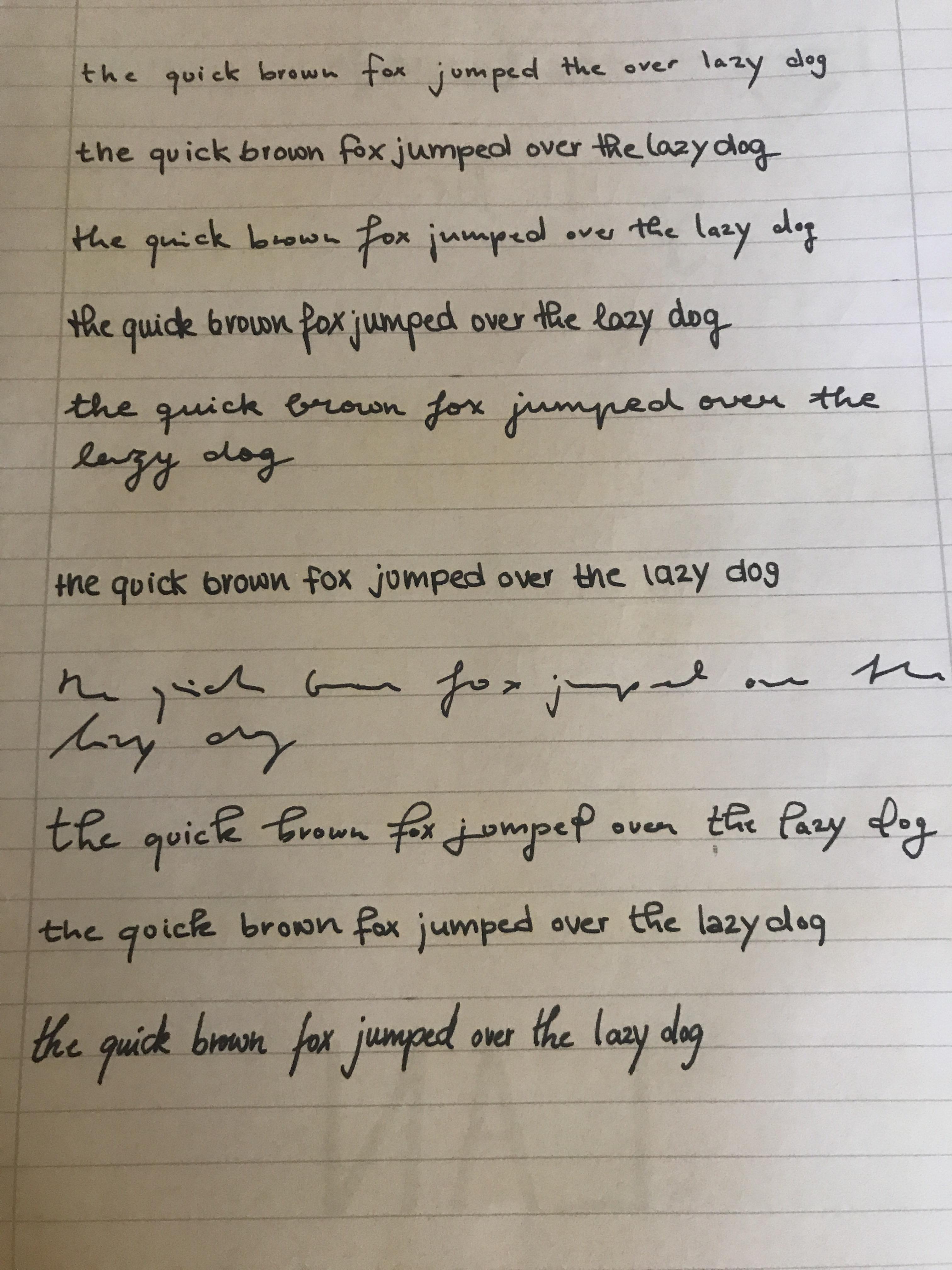 Can‘t decide on a font for my notetaking r/Handwriting