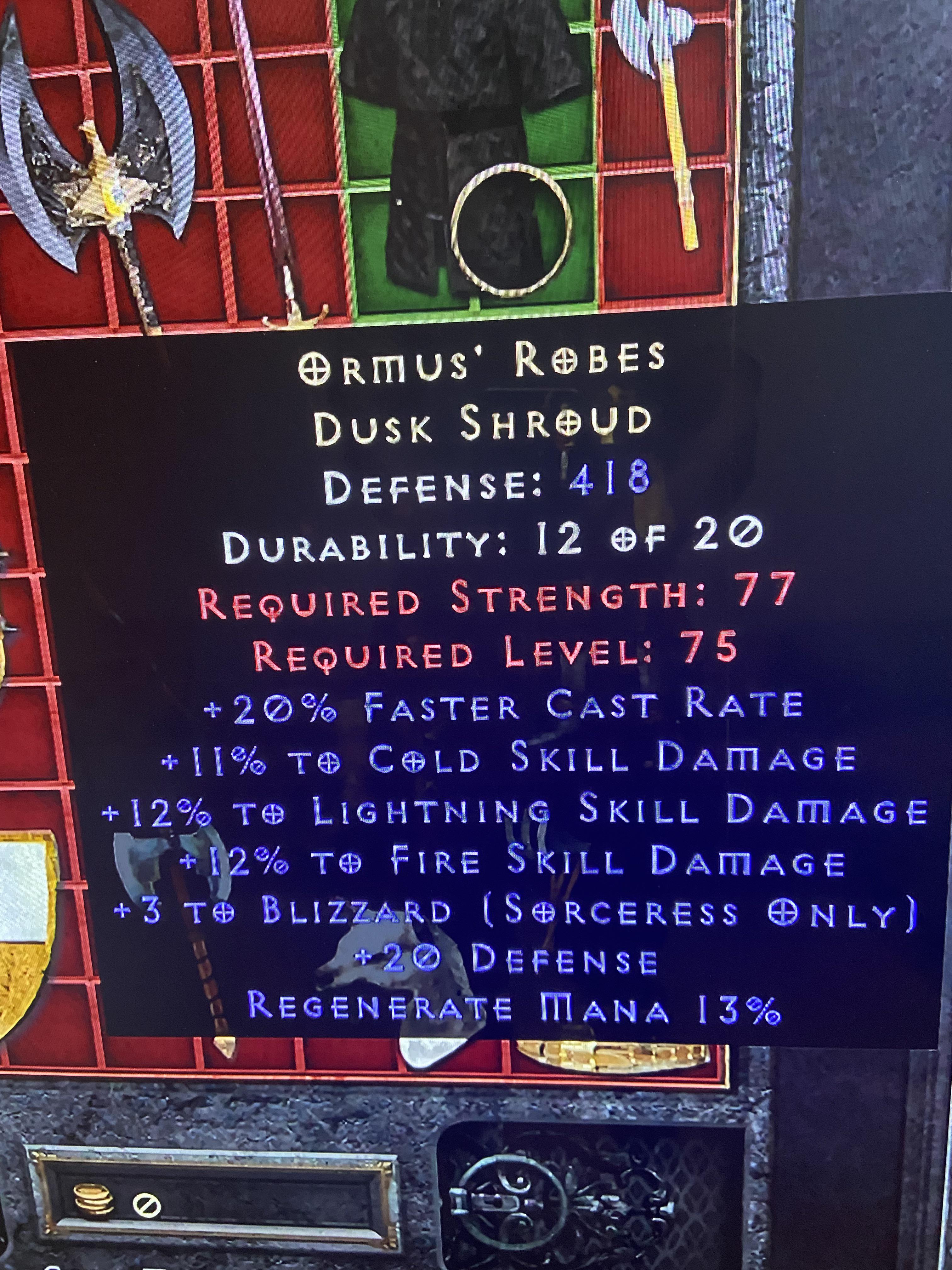 WTS Ormus Robes 4 Runes r/D2R_Marketplace