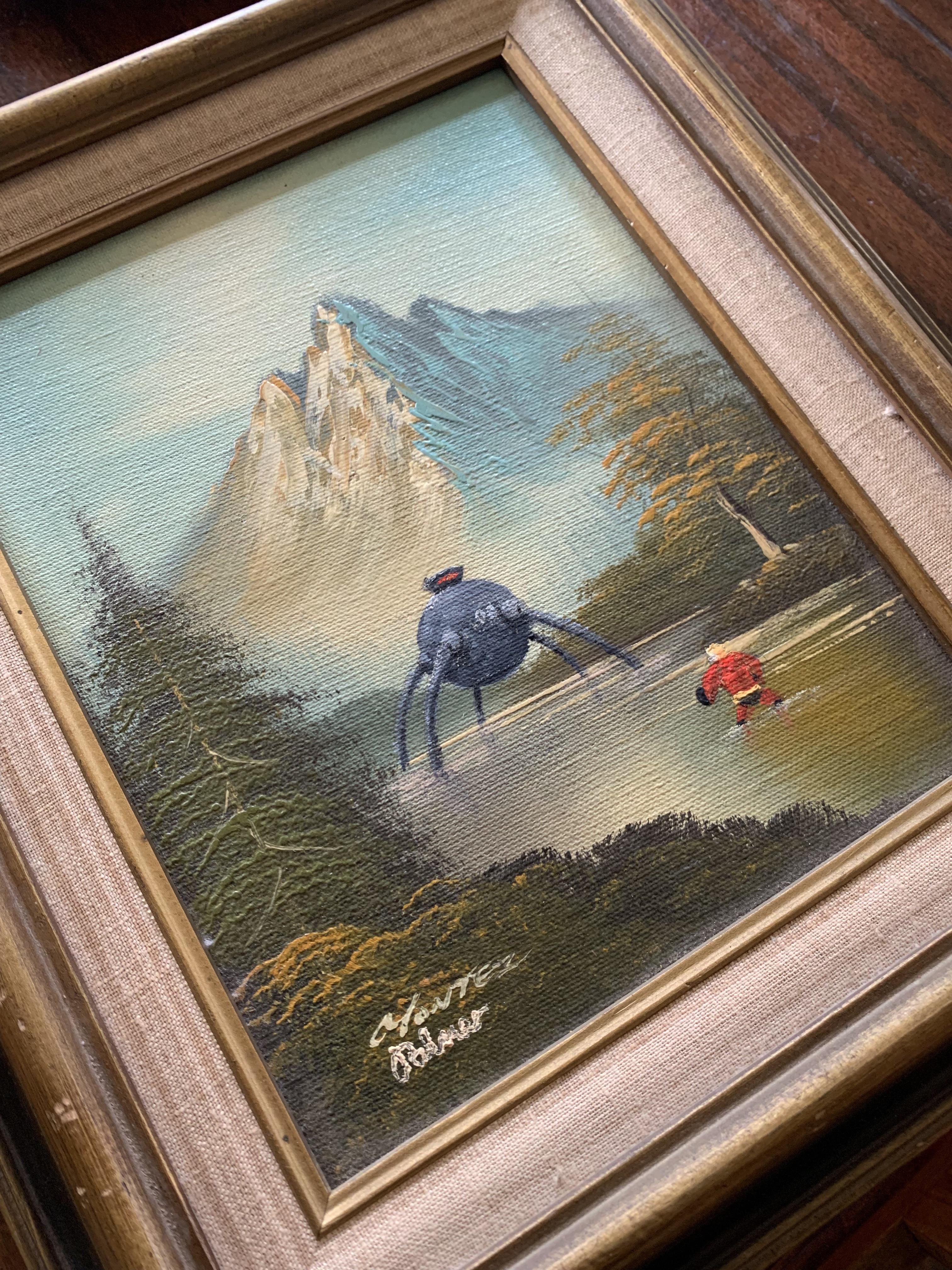 My friend and I decided to go buy paintings from the local thrift store