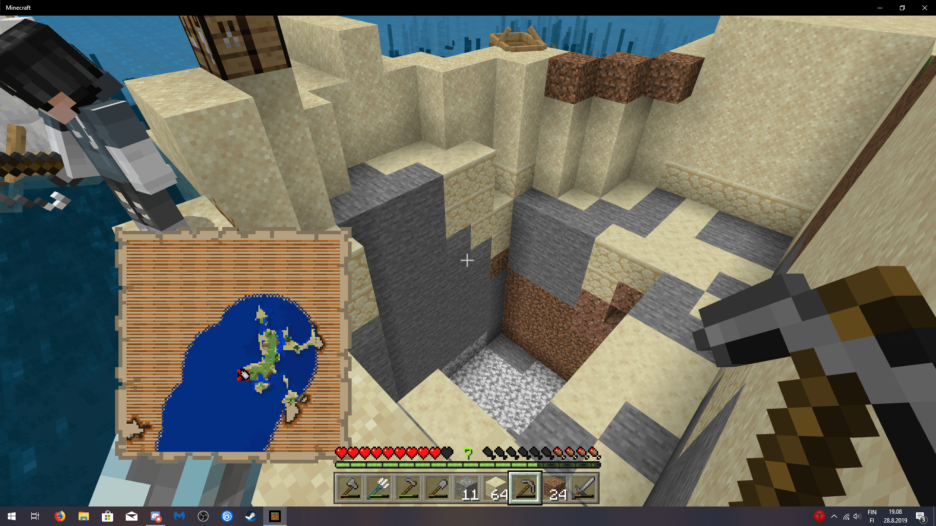 Trying to find the treasure r/Minecraft