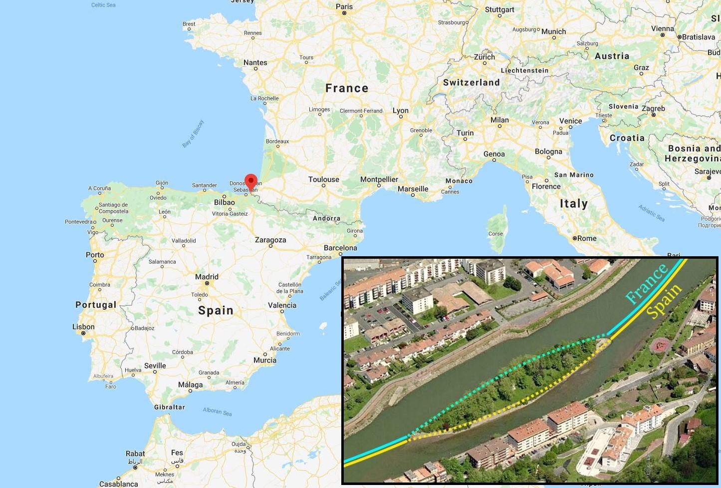 Pheasant island, the island that switches sovereignty between France