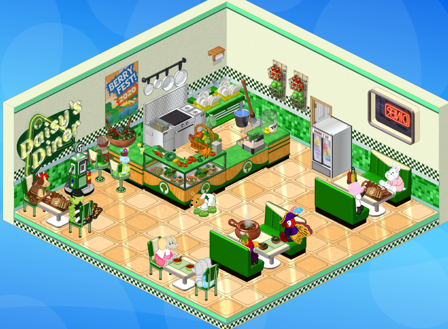 Just finished my Daisy's Diner room! Thanks to everyone who sent missing food. Let me know if