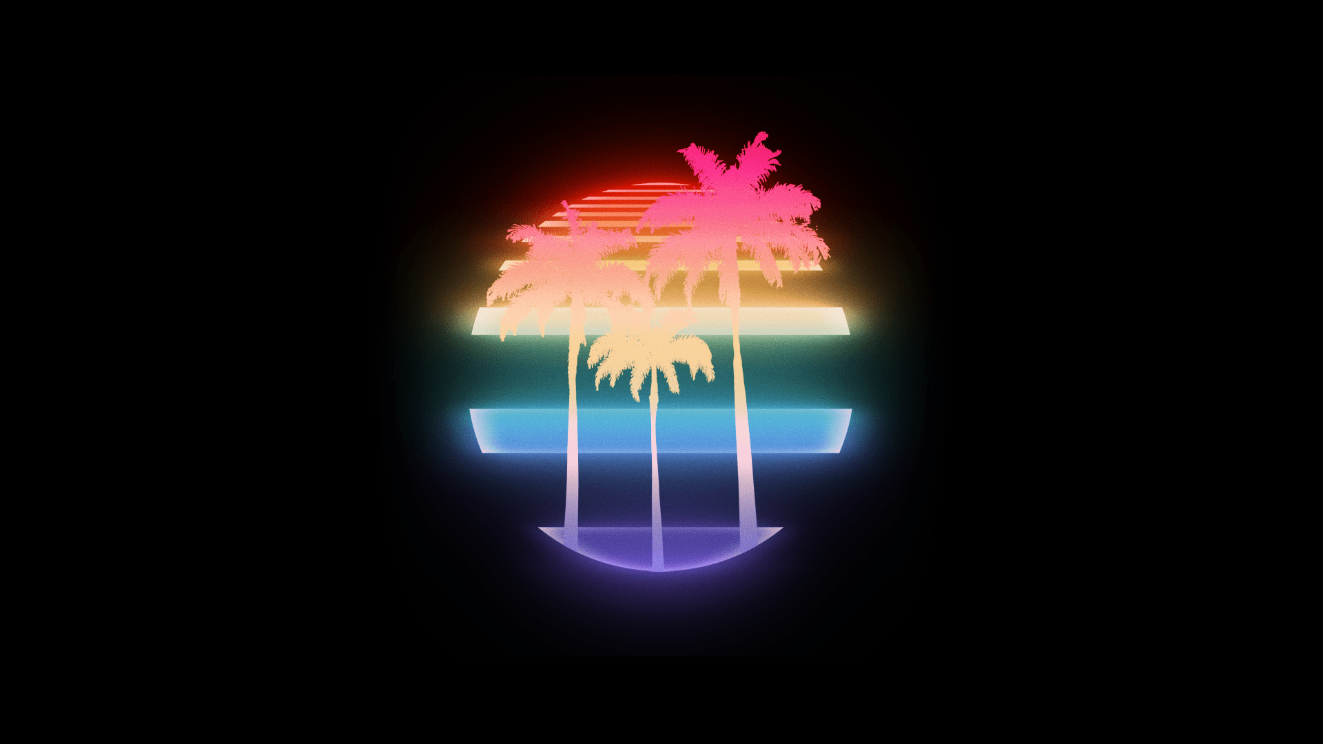 [1280x720] Retro Palm Trees wallpaper