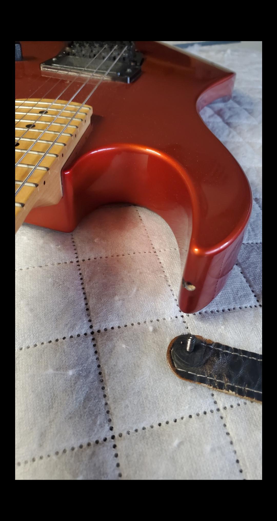 help please. Strap screw came out of BC Rich guitar , hole feels too