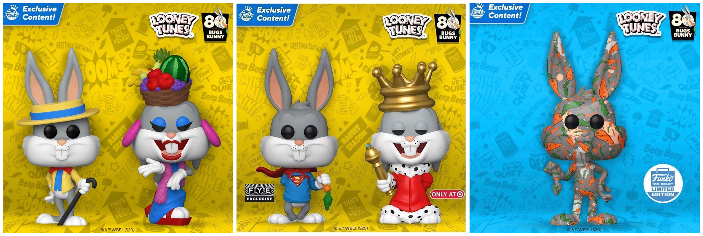 Coming Soon Bugs Bunny 80th Anniversary Pops funkopop