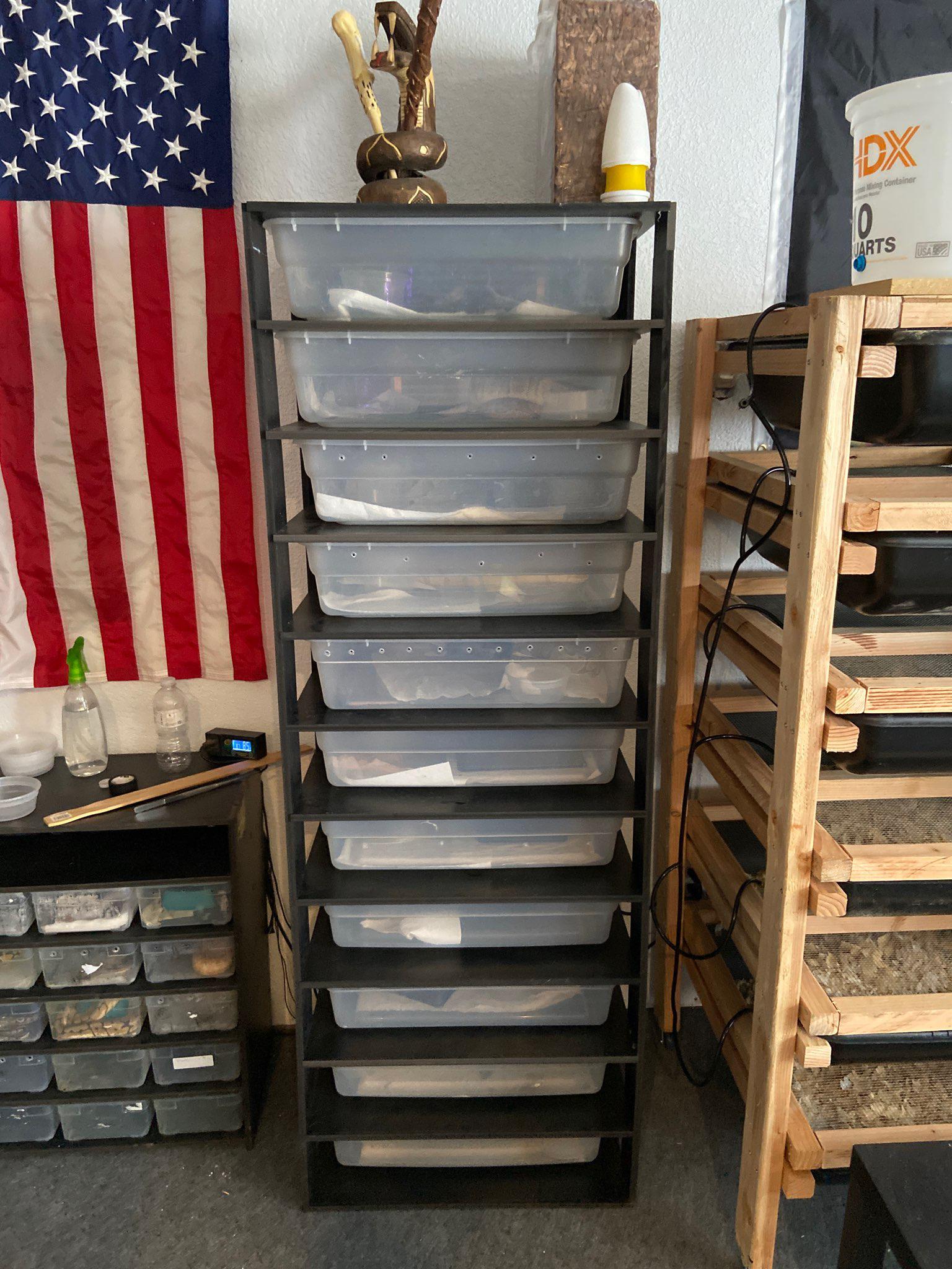 One of my custom built racks in action at a customer's house! Always