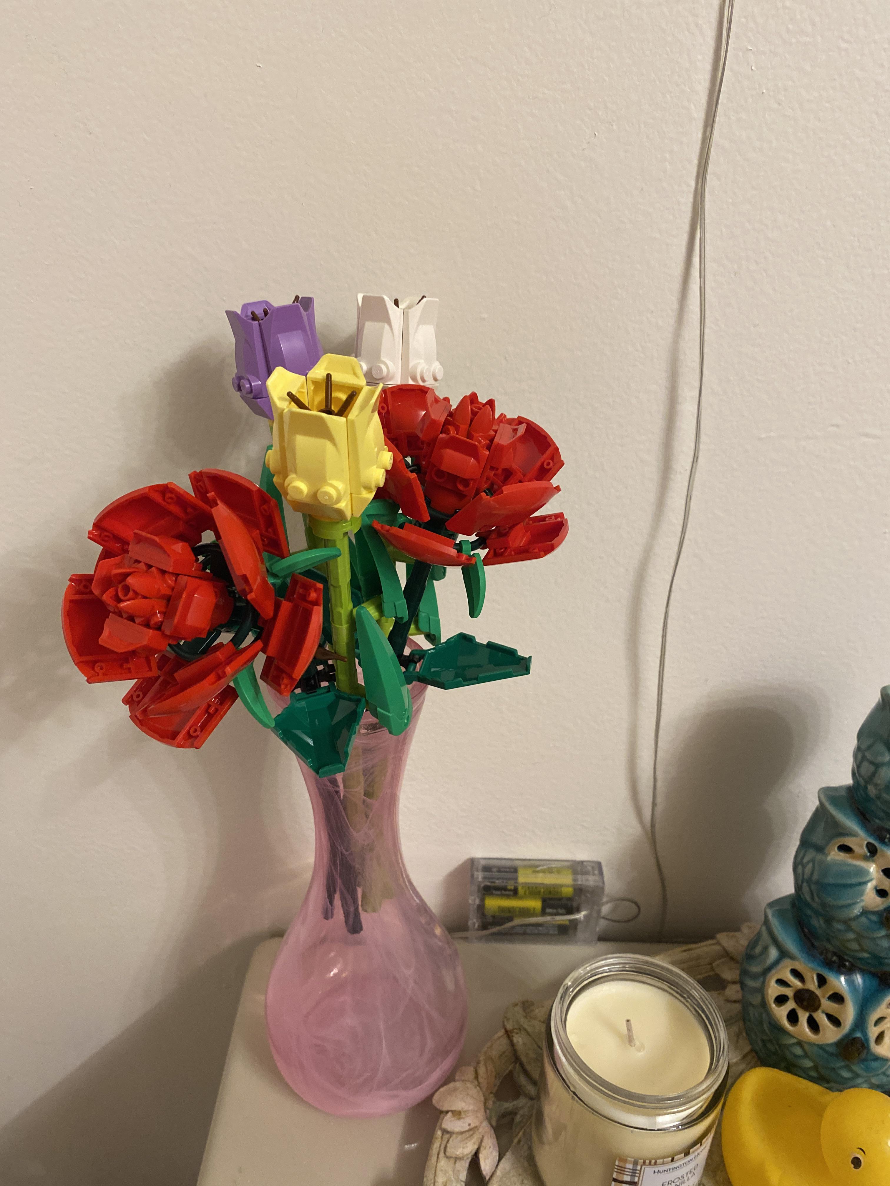 Completed tulips and roses r/lego