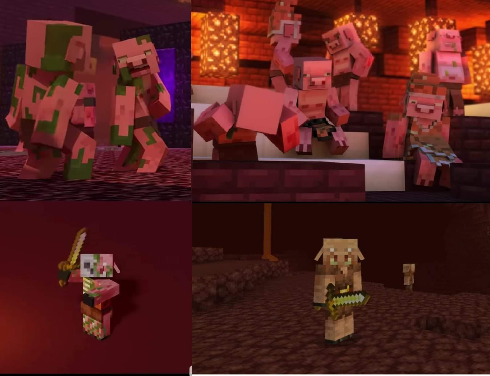 Captainsparkles predicted Piglins and new Zombie Pigman Model. Change