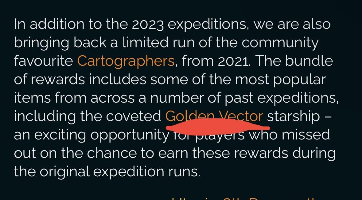 GOLDEN VECTOR IS COMING BACK!!! r/nms