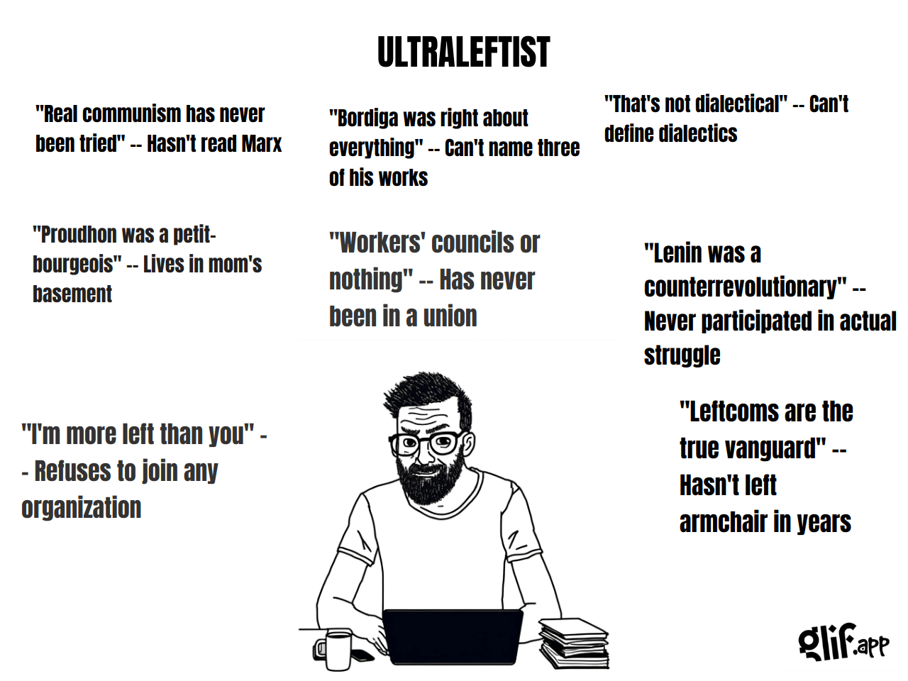 I've already depicted you as the Soyjak and me as the Chad : r/Ultraleft