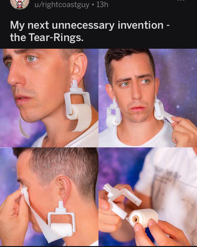Toilet paper earings r/ATBGE