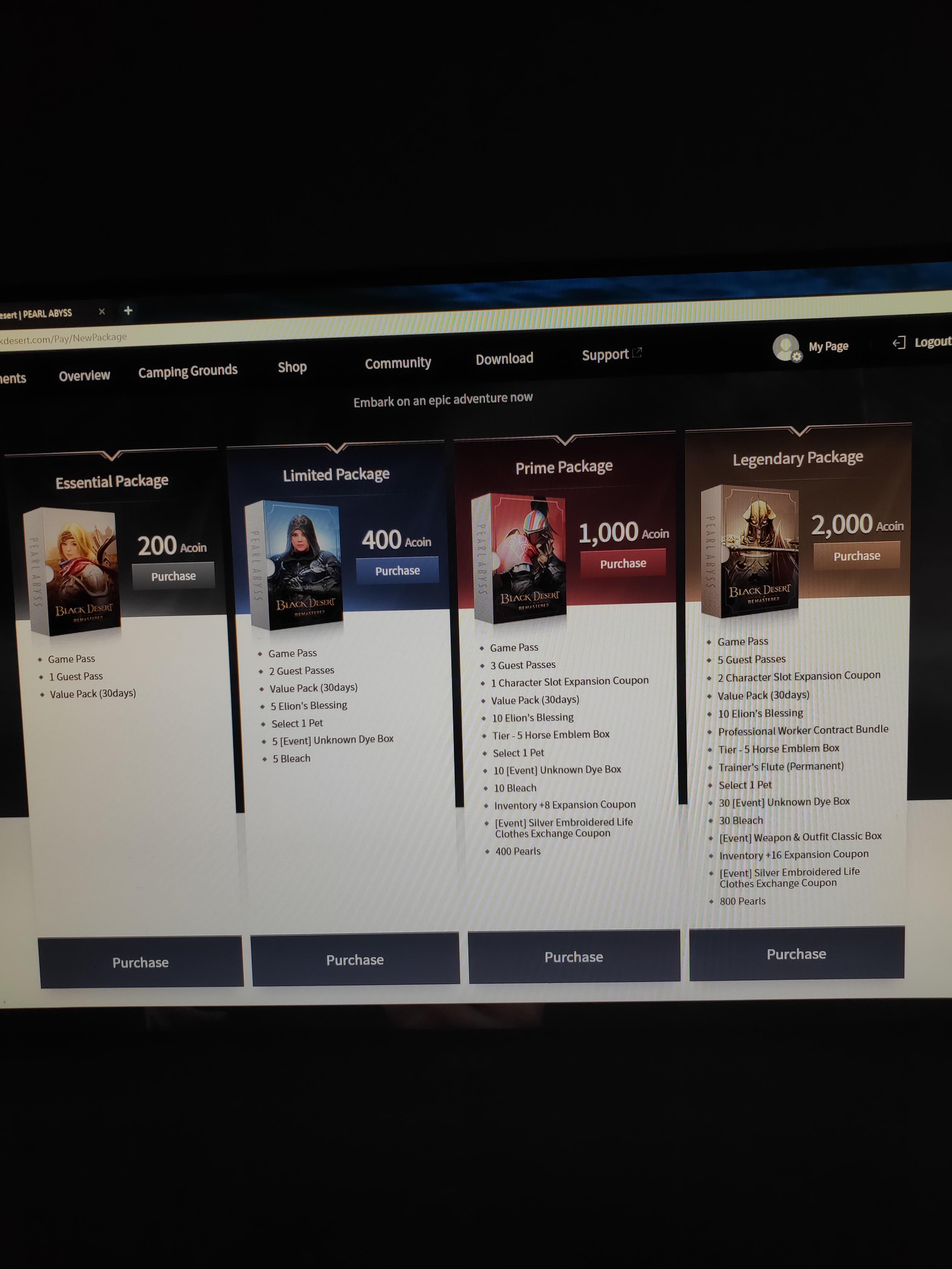 Help on package, new player. Hi all, just got my new pc, decided to