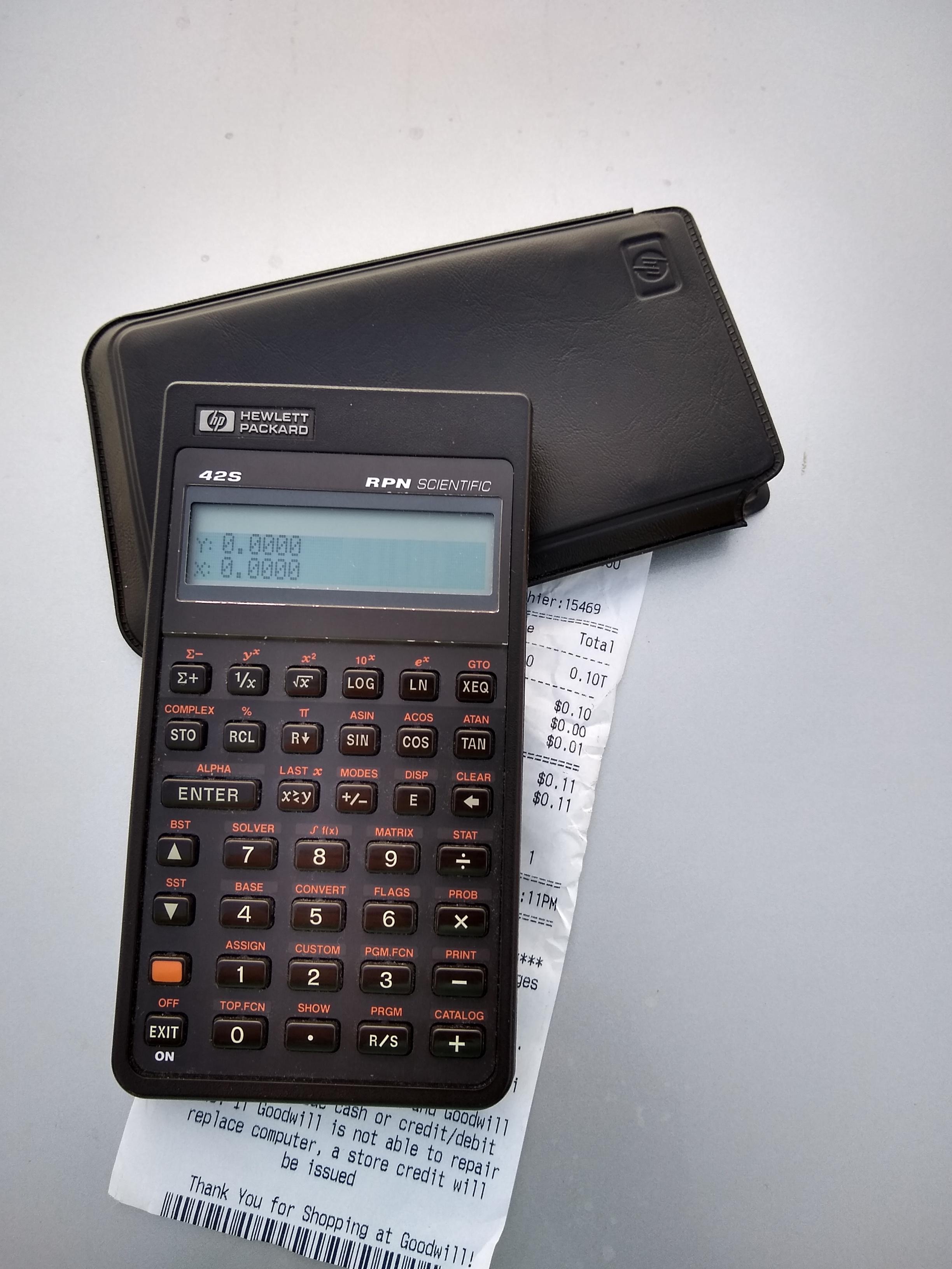 Hp 42s rpn scientific calculator smartspikol