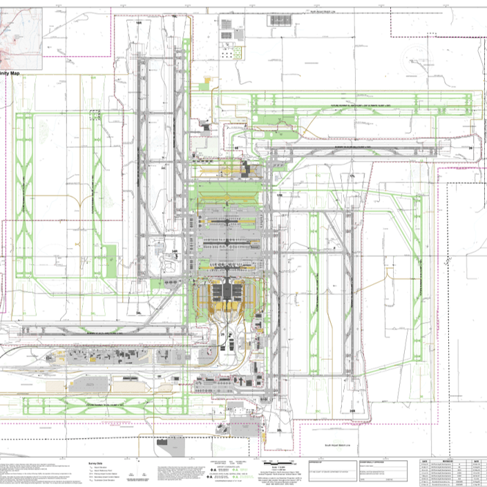 The Airport Layout Plan for Denver International includes 12 Runways! r/aviation