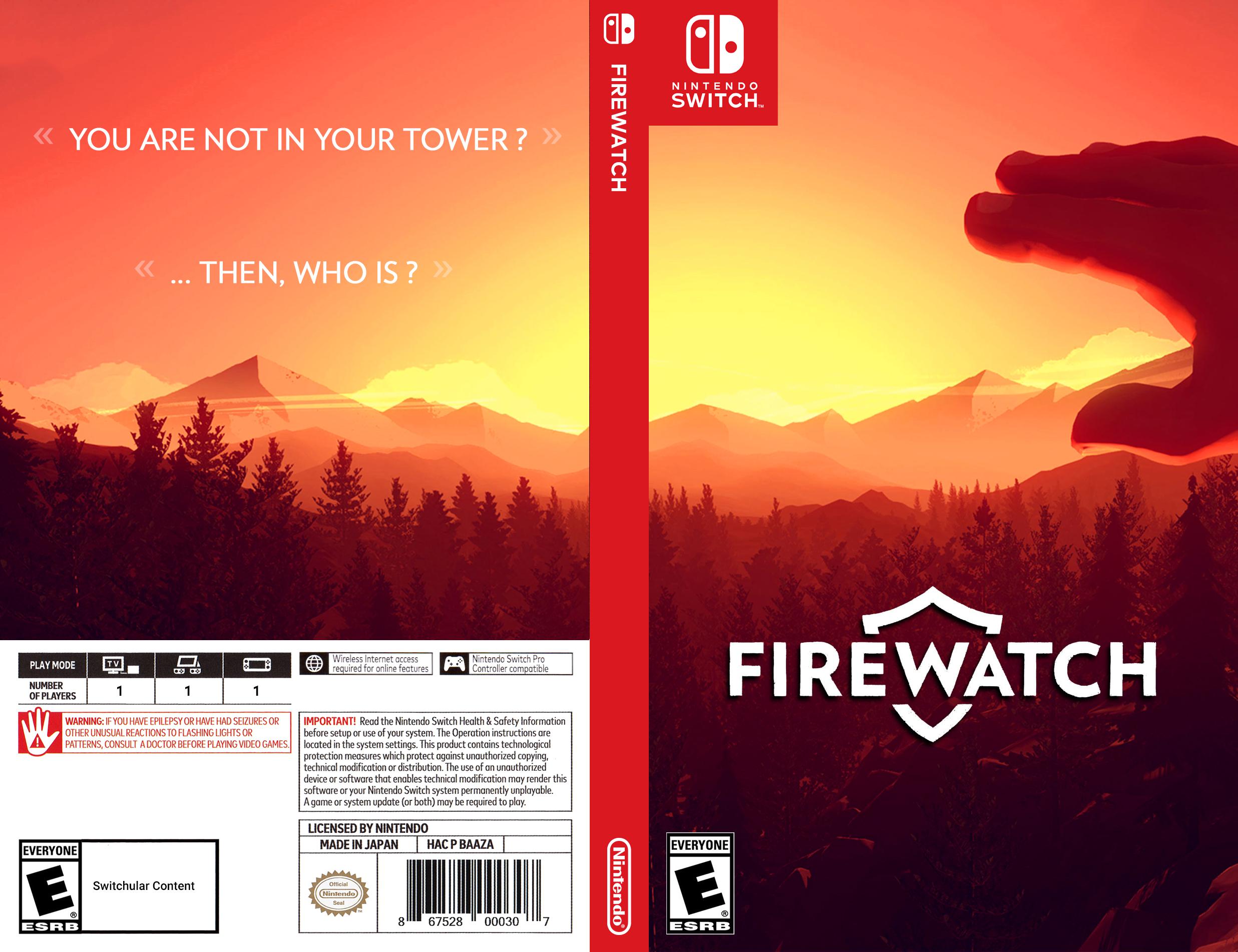 Nintendo Switch cover r/Firewatch