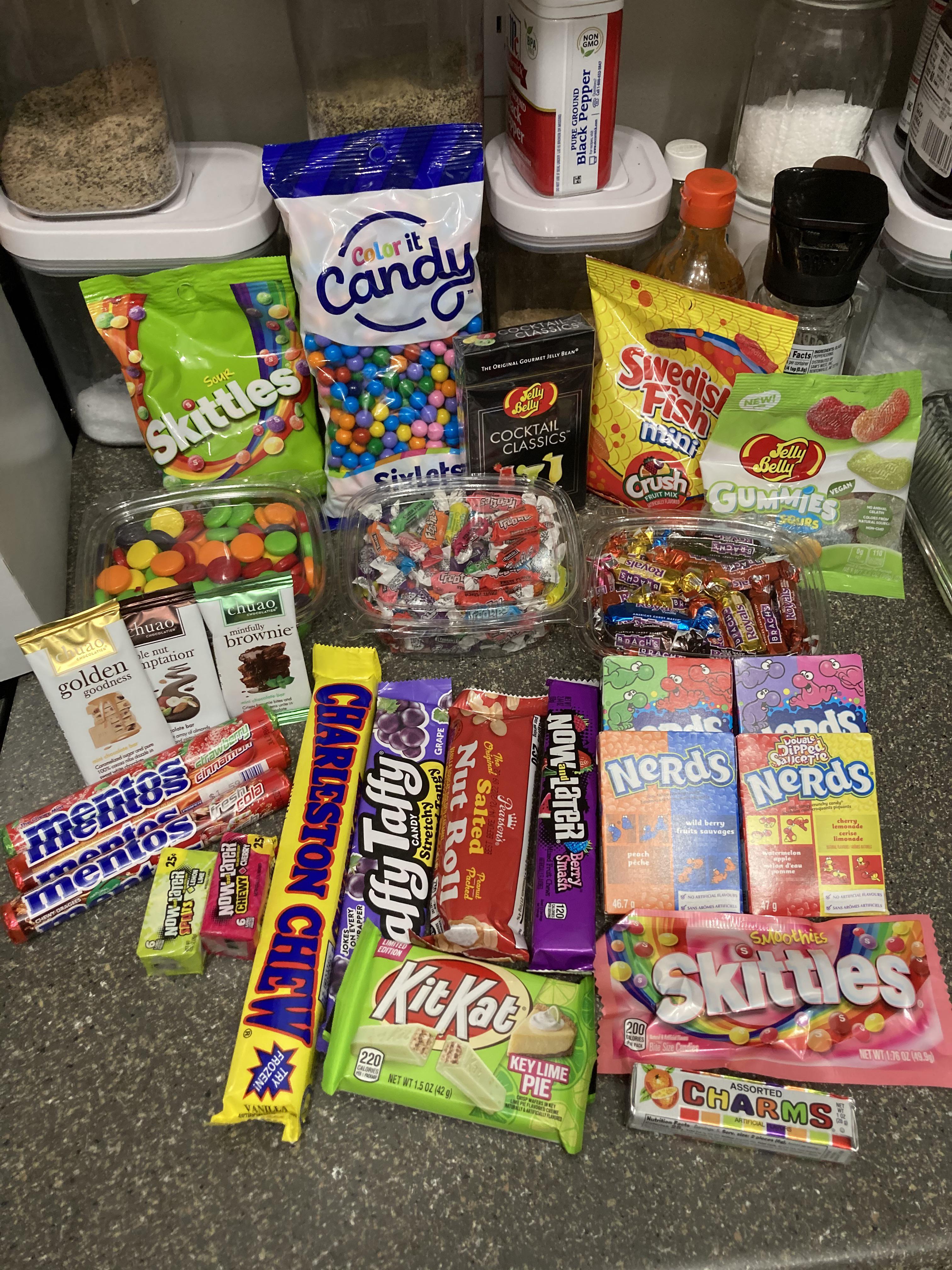I may have got carried away at the candy store but happy about it. r