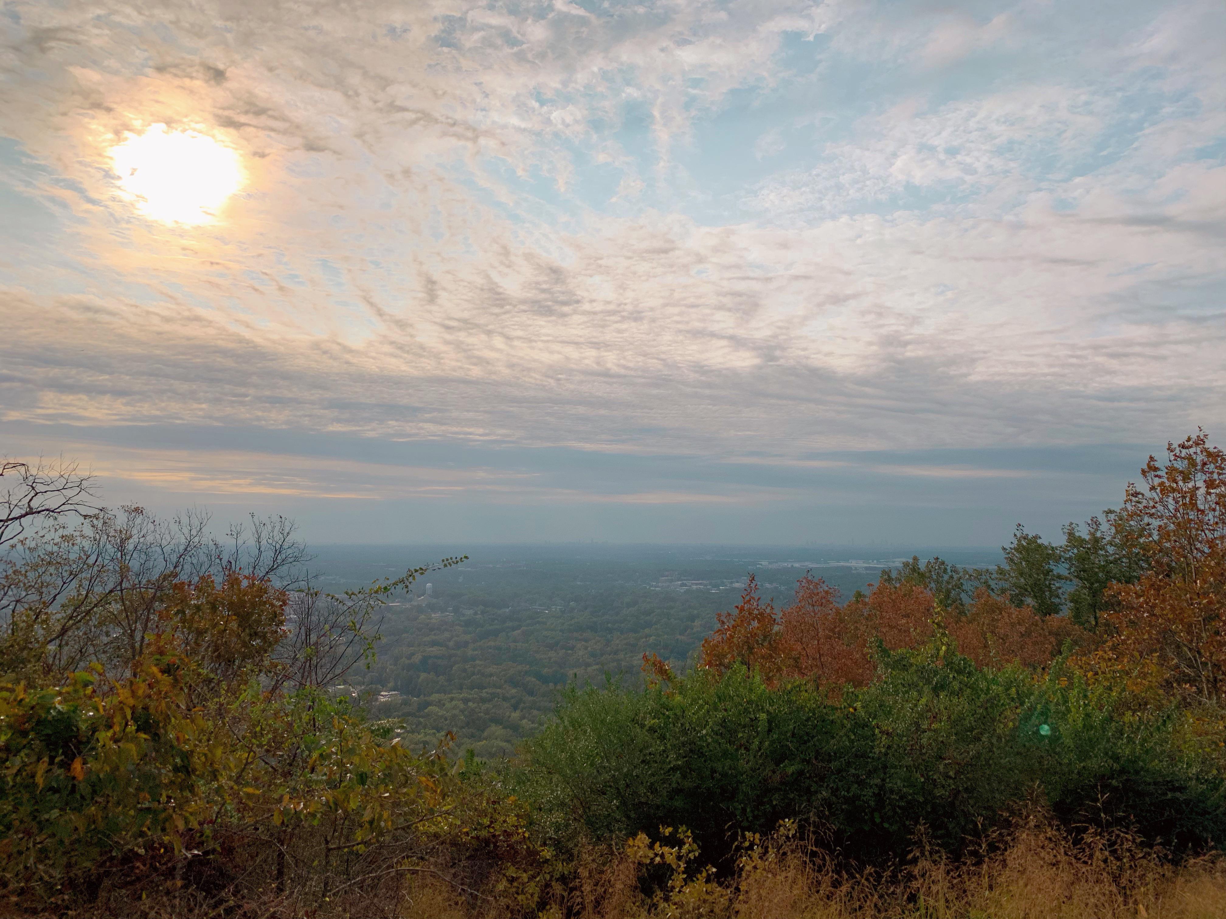 ATL skyline from the top of Kennesaw Mountain. r/Atlanta