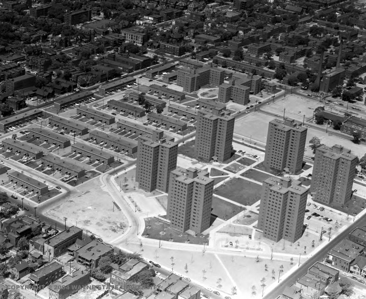 Completed Brewster Douglas Housing Projects. Built 1935 1955. At it's
