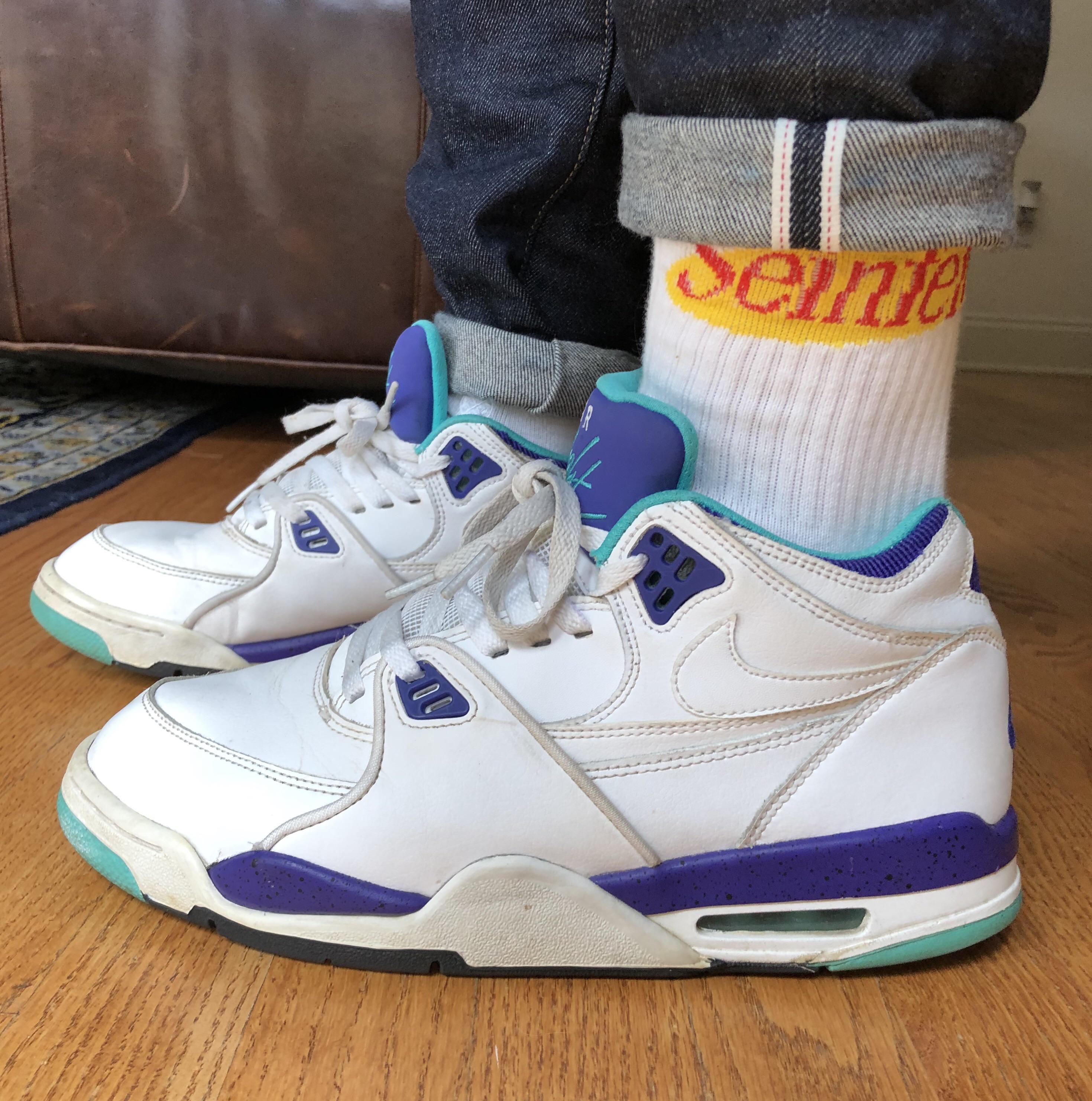 Not exactly a hype shoe, but some Air Flight ‘89s from a 2014 retro