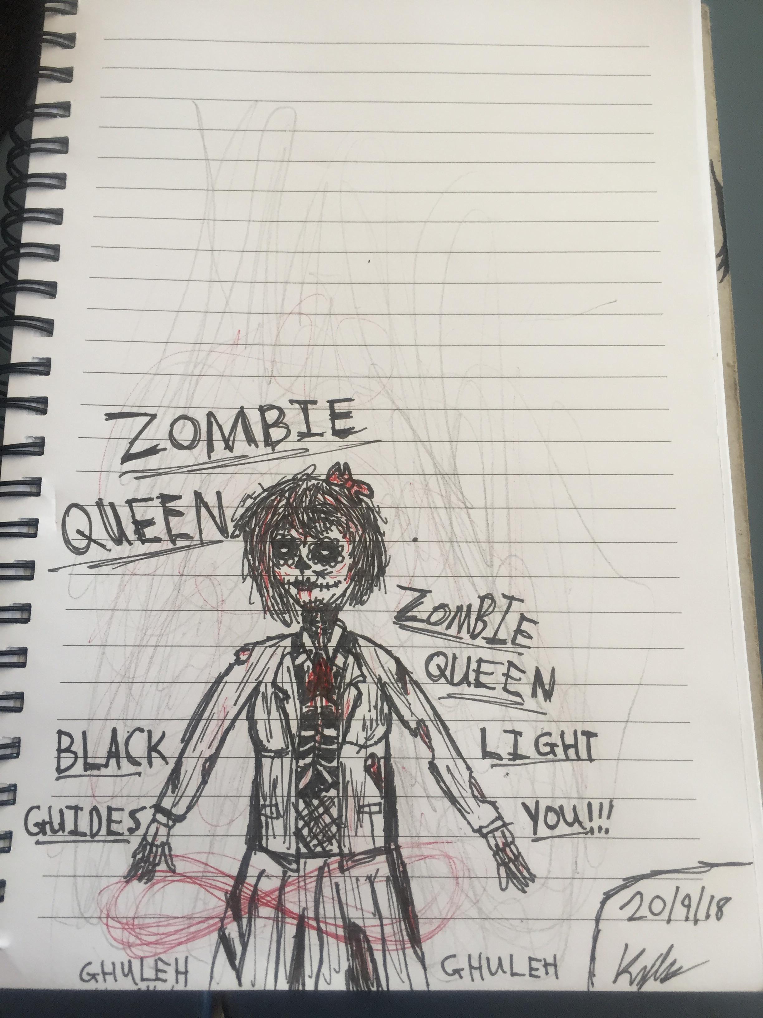 Here’s a Día de Muertos version of Sayori! The words are from a Ghost