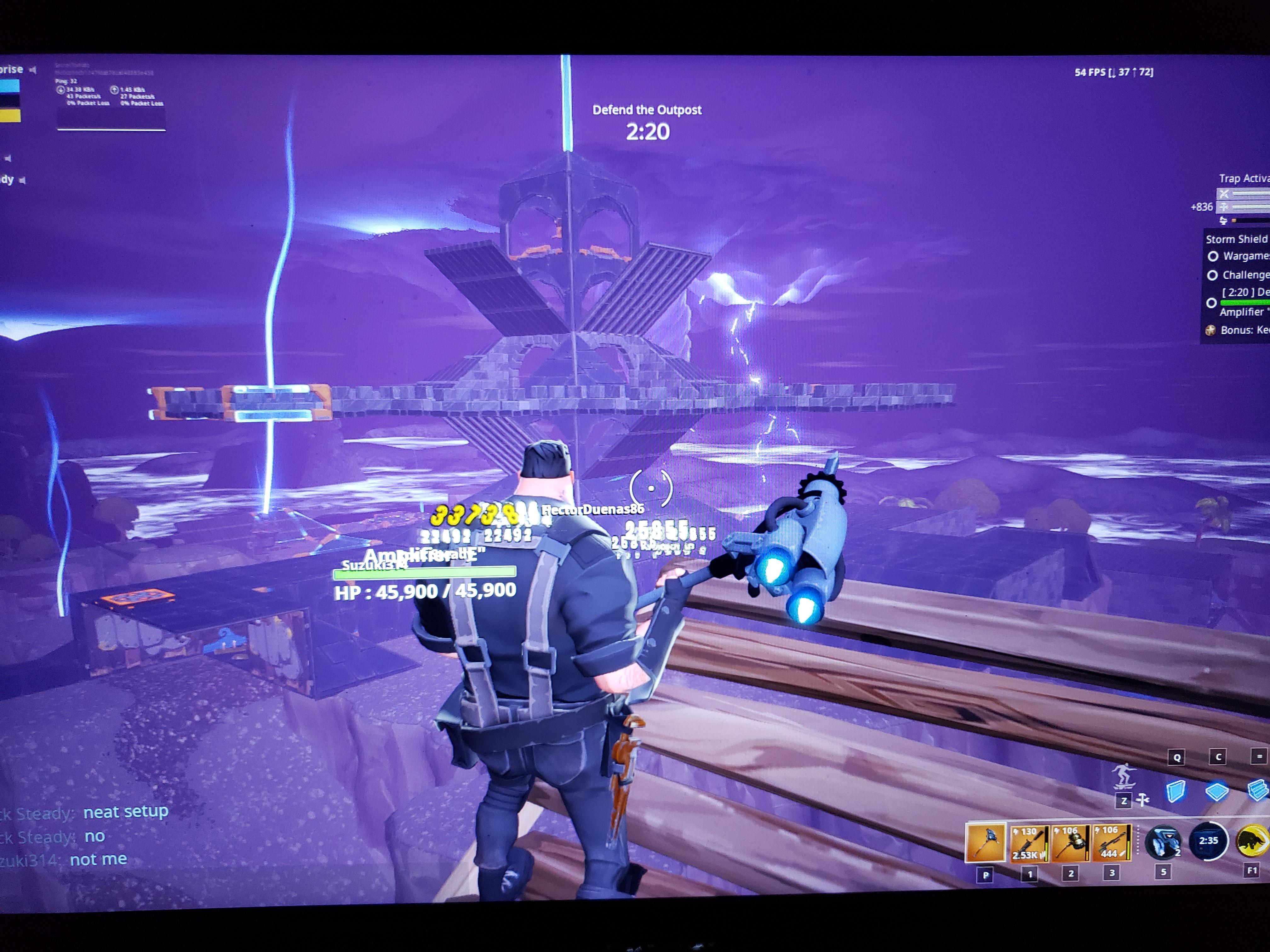 4 man recycle base. Mega B.A.S.E. Kyle on any of the 4 platforms and