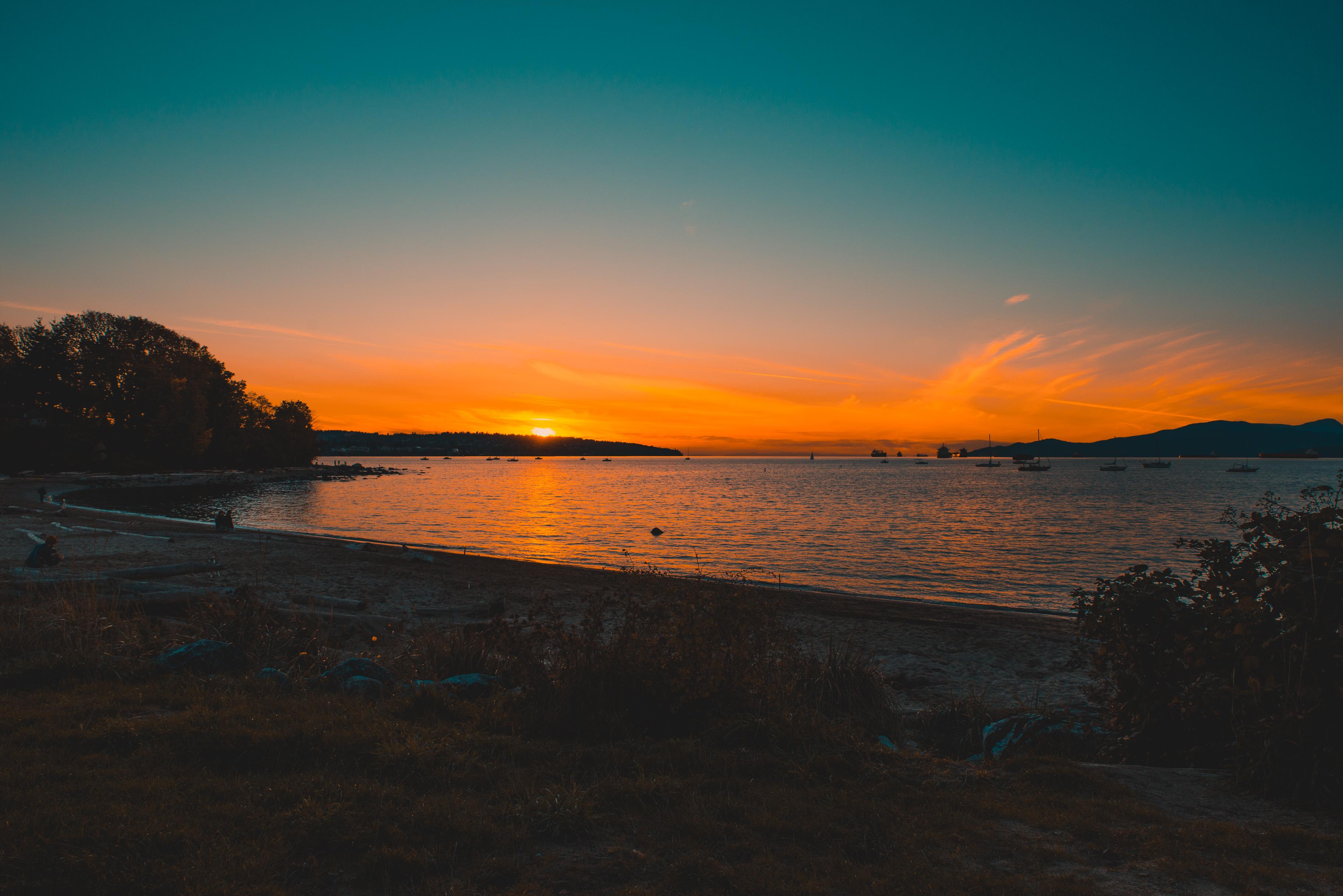 Very nice sunset tonight r/vancouver