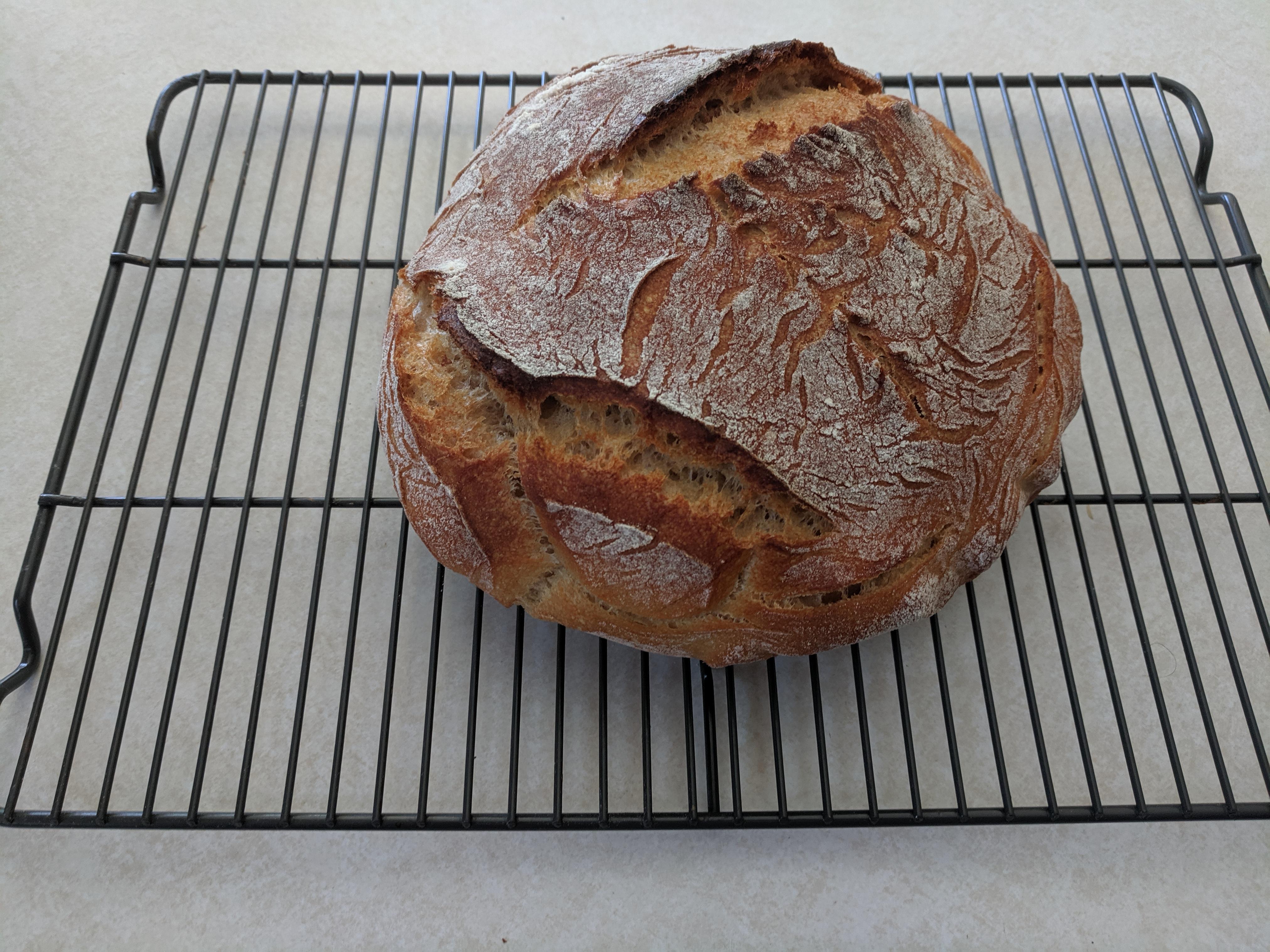First time with rice flour=first time not sticking in the r/Sourdough