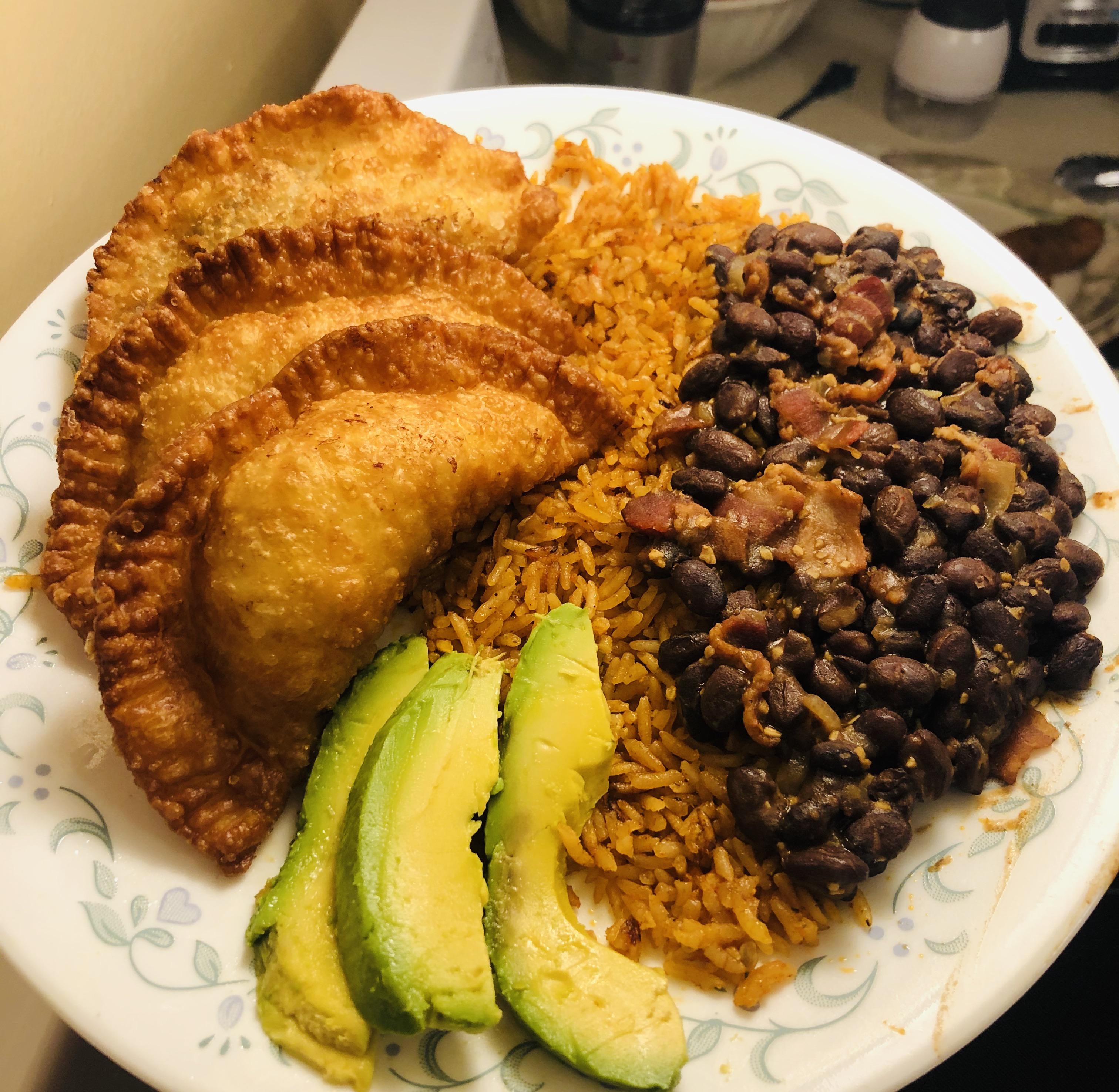 [Homemade] Empanadas with rice and beans. r/food