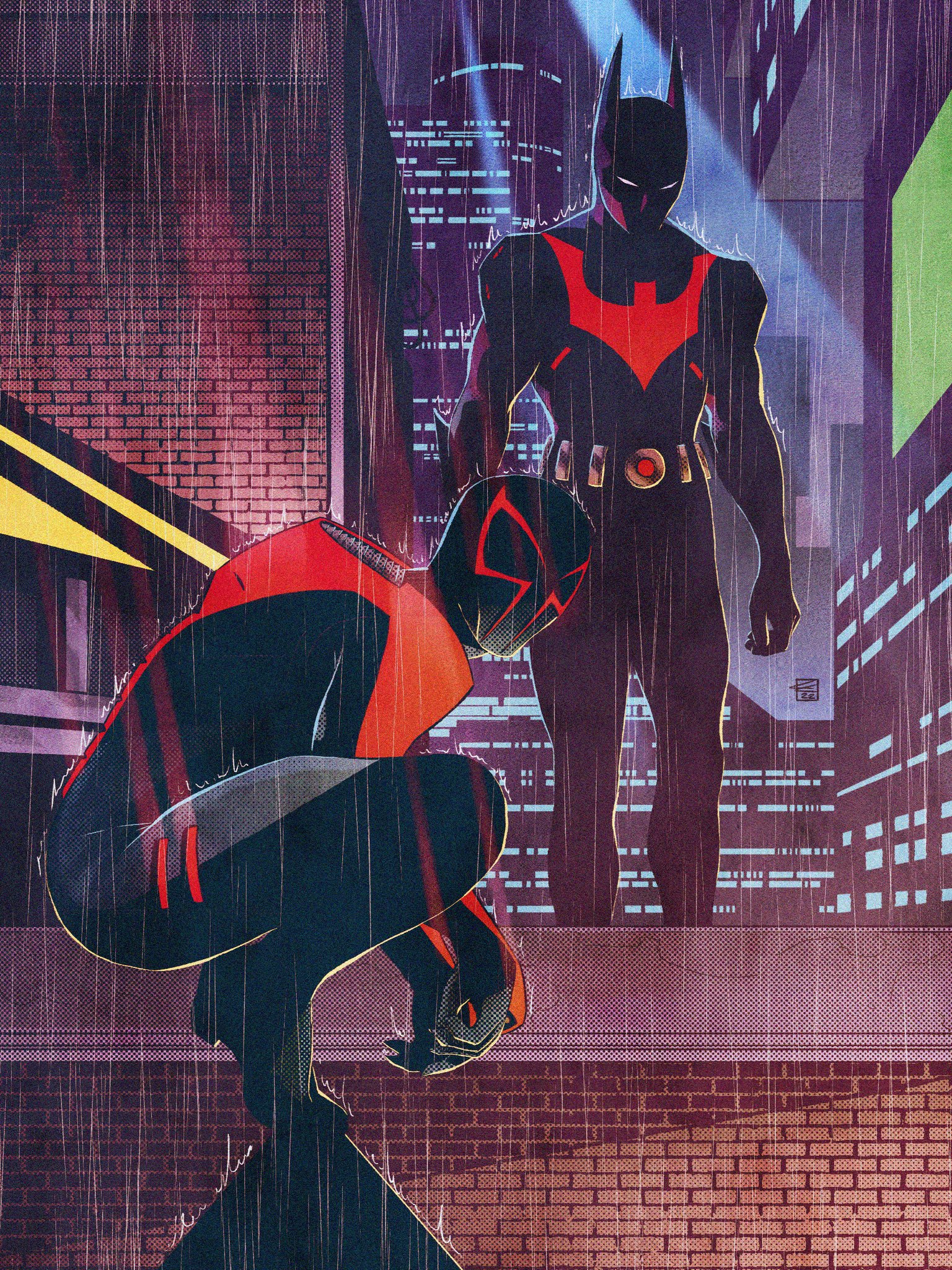 [Artwork] Batman Beyond & SpiderMan 2099 by Colin Craker