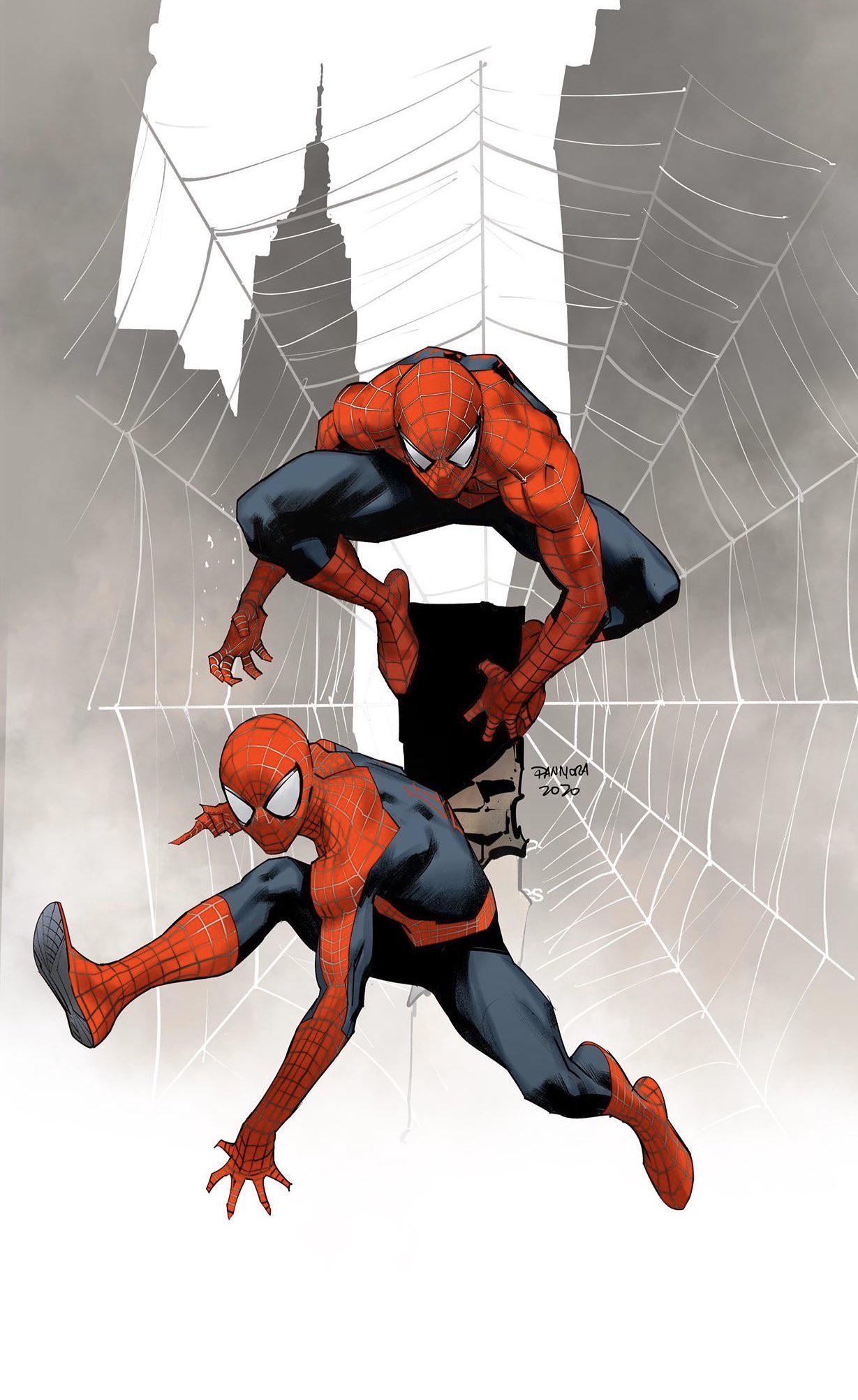 Tobey Maguire & Andrew Garfield Spiderman by Dan Mora