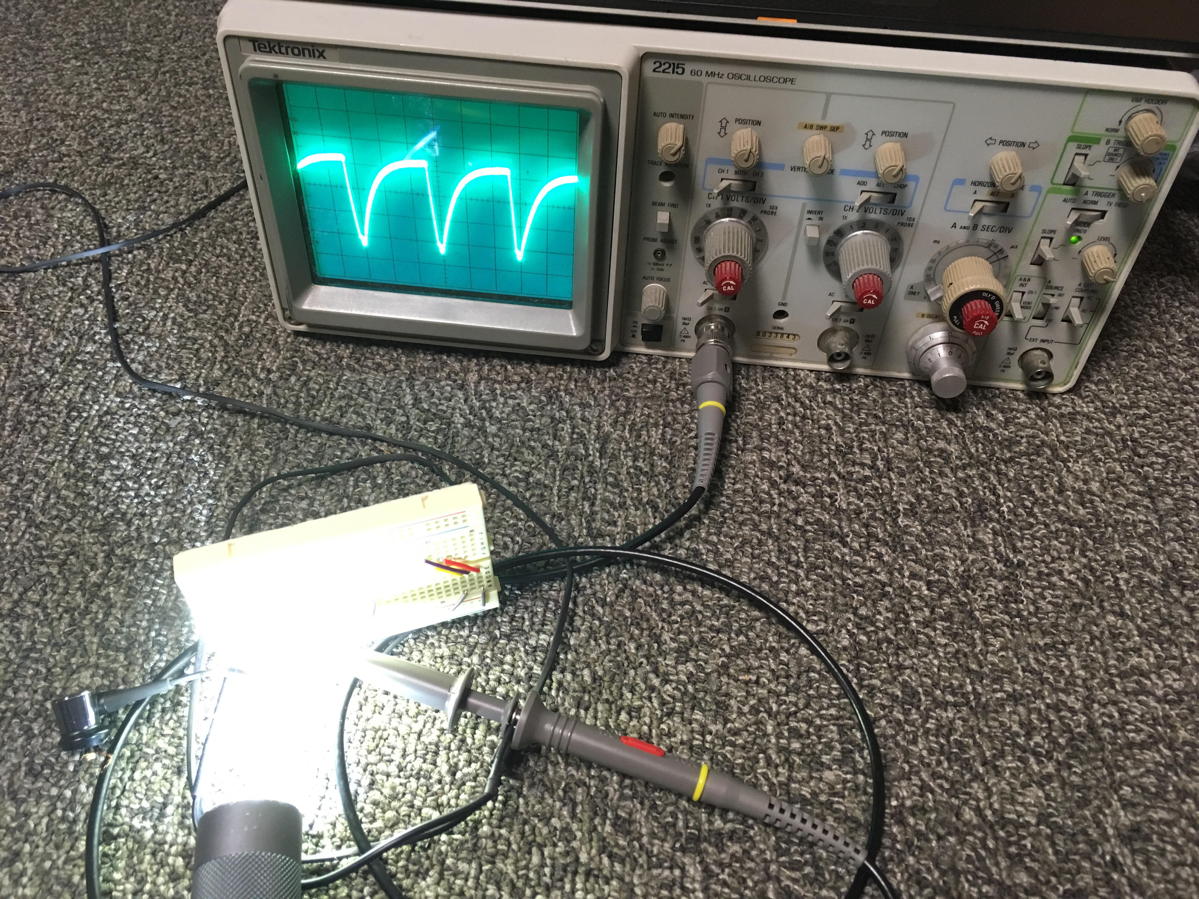 Figured out how to measure PWM with my oscilloscope! You can see the