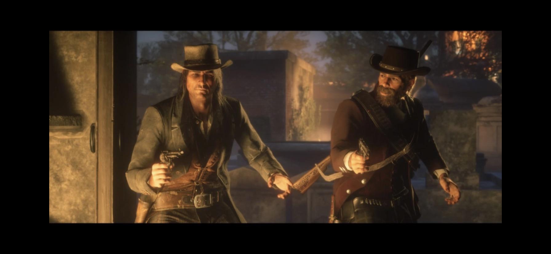 John looks like he just told some stupid joke and Arthur’s just judging him haha. RDR2