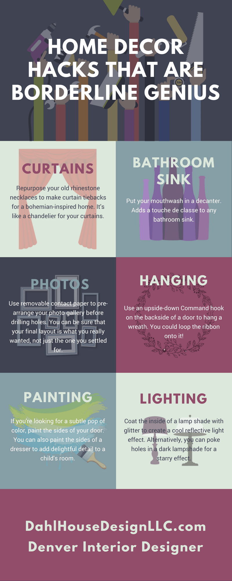 Home Decor Hacks That are Borderline Genius r/Infographics